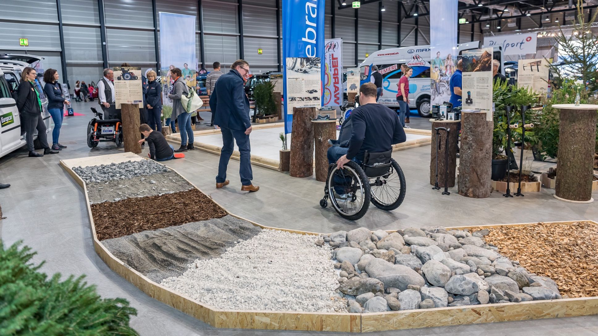 Ein Rollstuhl-Parcours an der Swiss Handicap 2019, Swiss Handicap