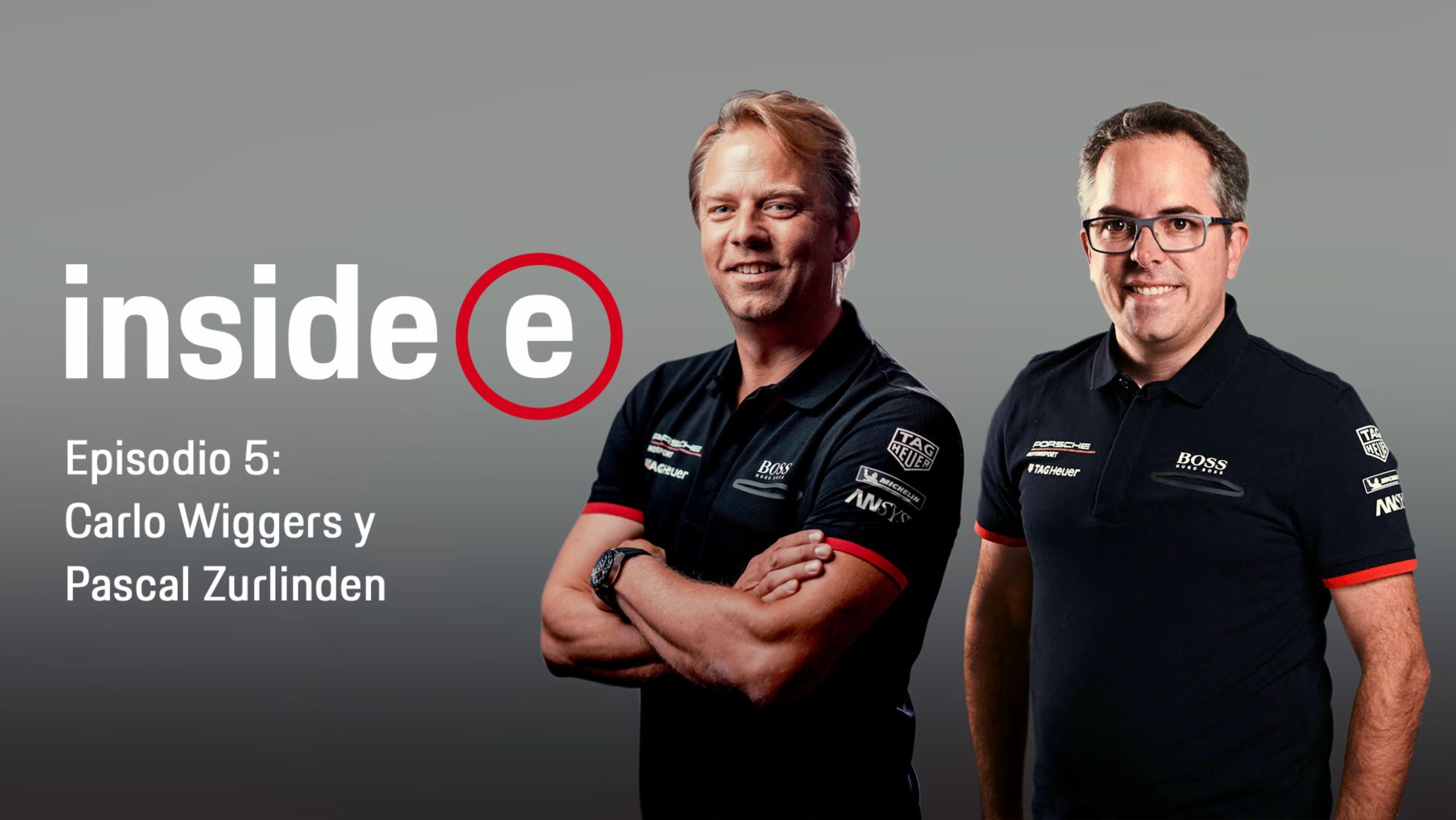  Podcast “Inside E”, episodio 5 con Carlo Wiggers y Pascal Zurlinden (i-d), 2020, Porsche AG