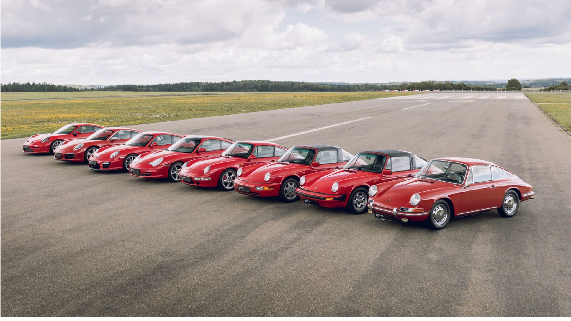 Porsche 911 en sus ocho generaciones, 2023, Porsche AG