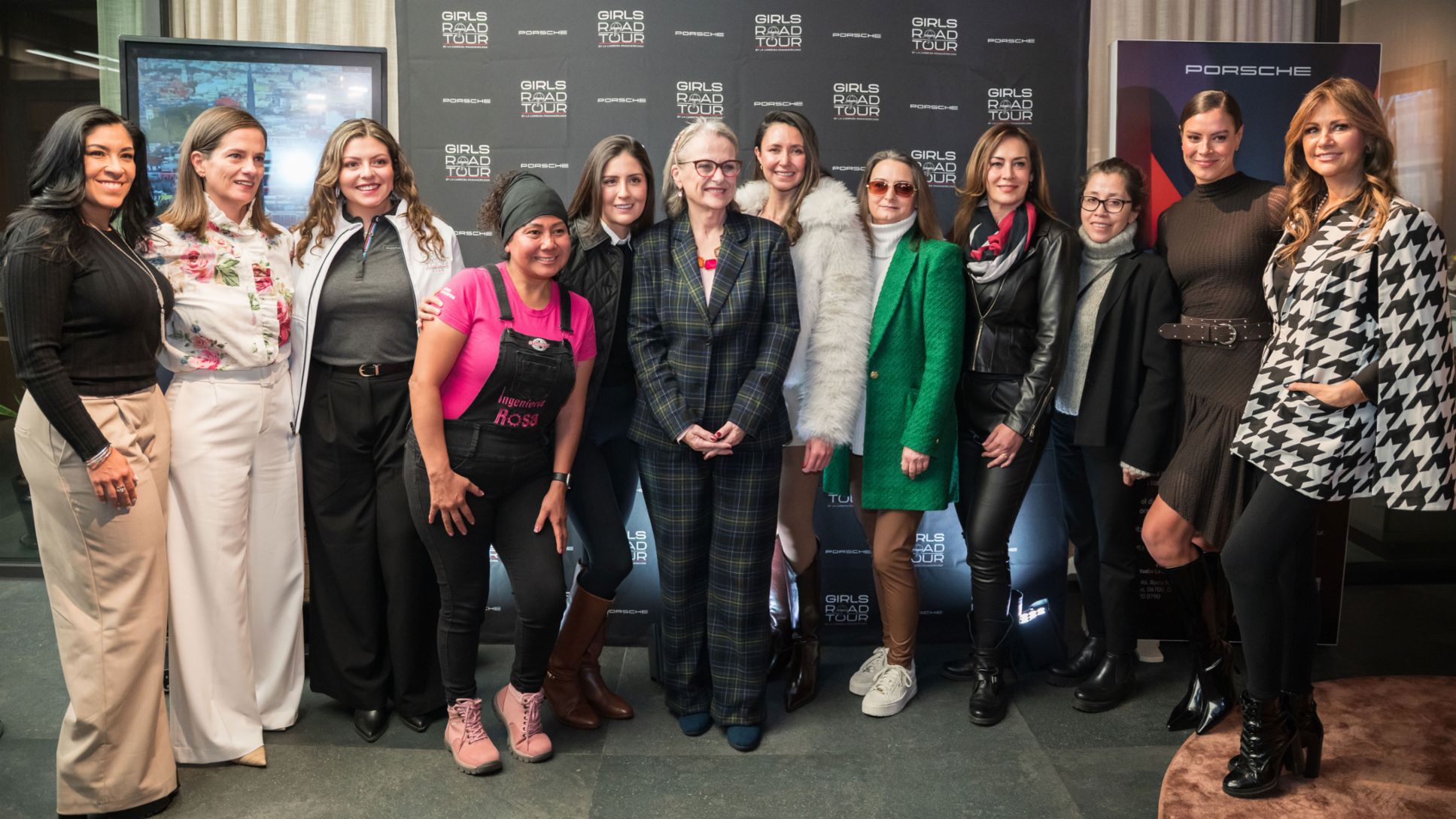 Conferencia de prensa Girls Road Tour 2026, Porsche Studio La Roma, 2026.