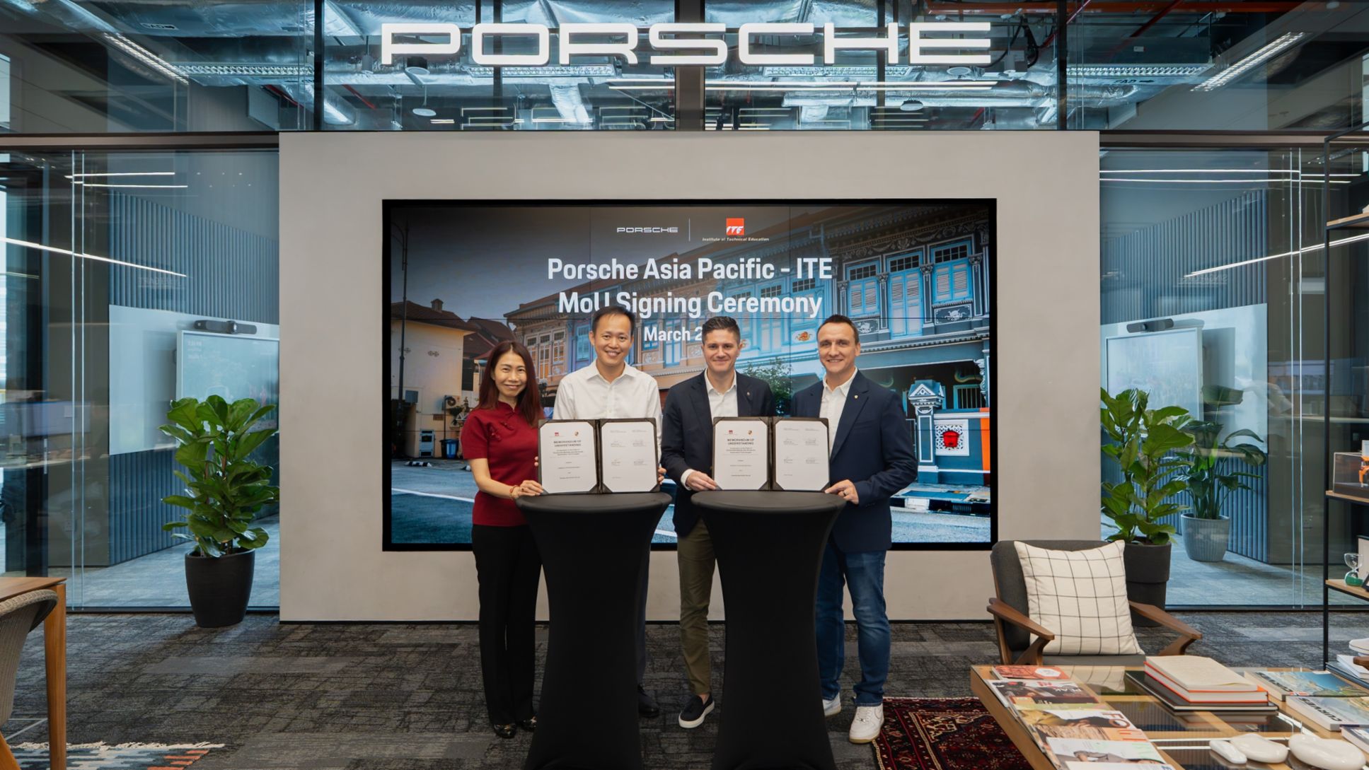 Porsche Asia Pacific and ITE MoU Signing Ceremony, Hannes Ruoff, Tilo Richter, 2026, Porsche Asia Pacific 