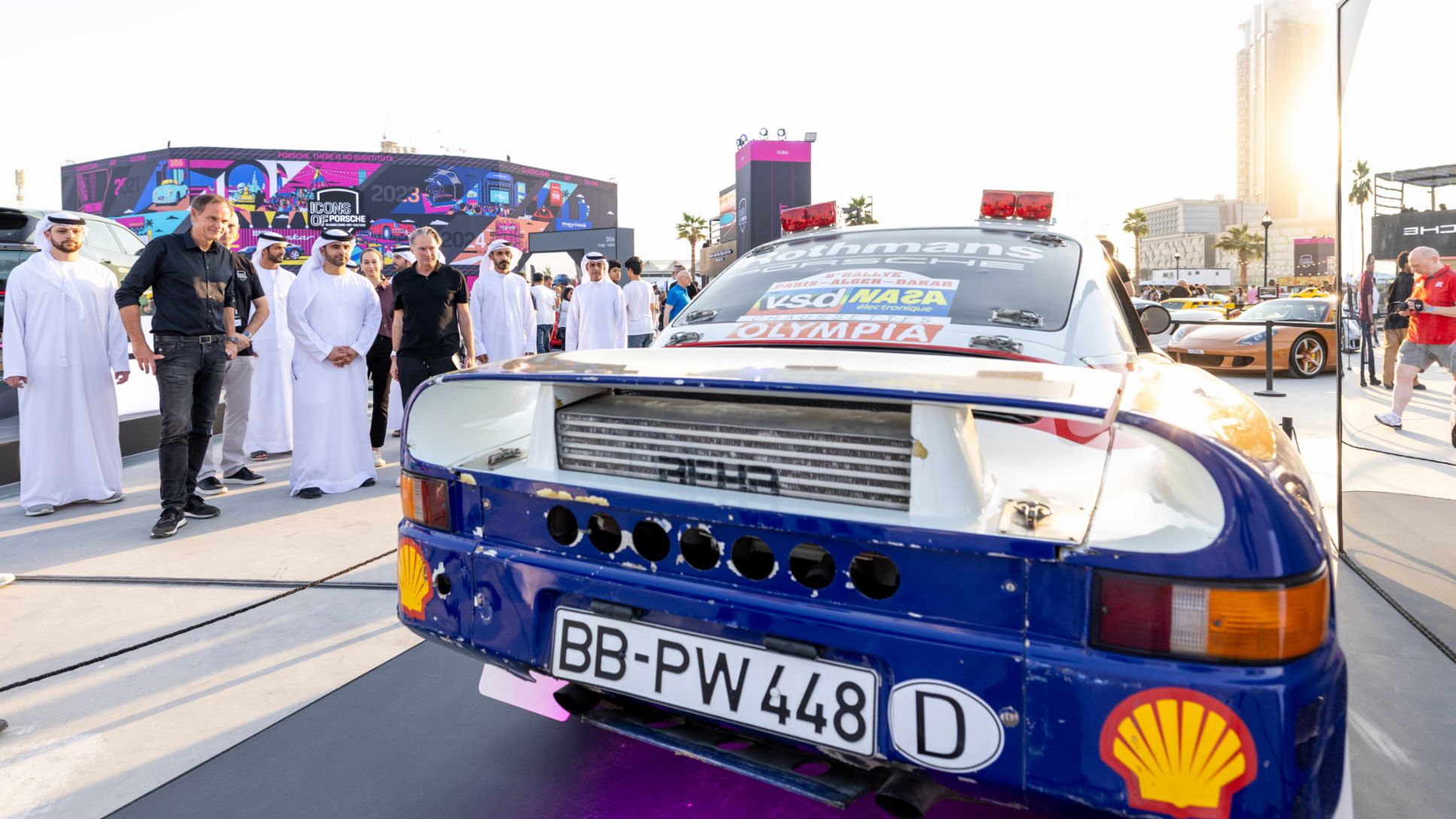 Mansoor bin Mohammed tours Icons of Porsche festival in Dubai, 2025, Porsche Middle East