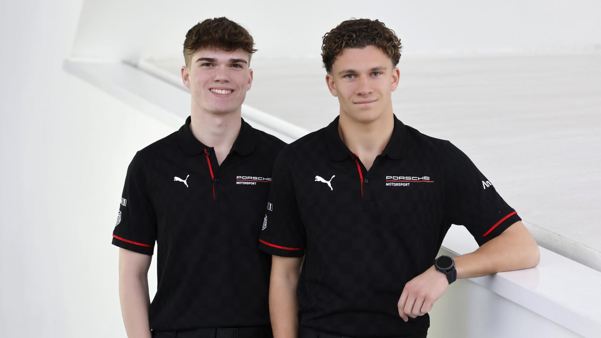 Theo Oeverhaus (DEU), Porsche Junior 2025; Alessandro Ghiretti (FRA), Porsche Junior 2025 (l-r), 2025, Porsche AG