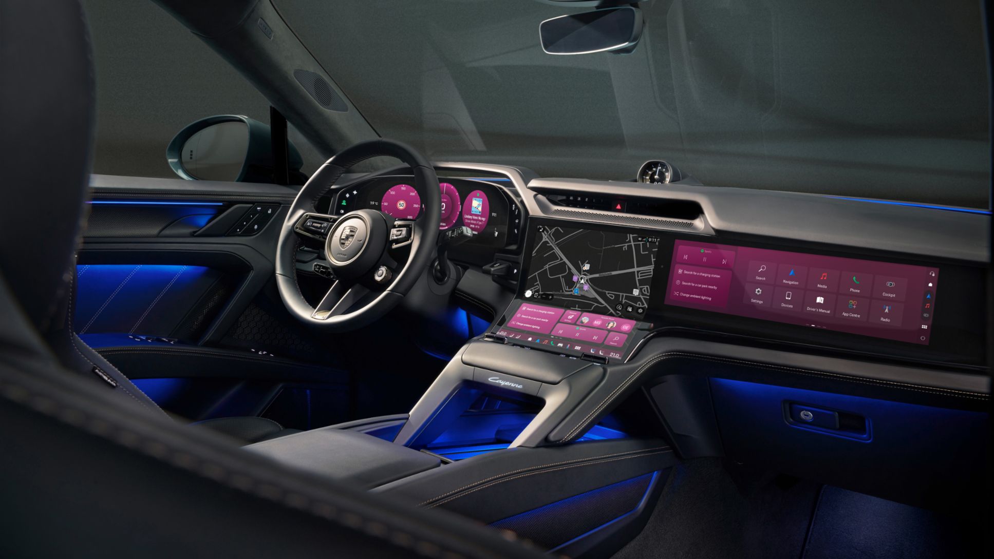 Cayenne Electric prezintă interiorul Porsche al viitorului, comunicat de presă, 01/10/2025, Porsche AG