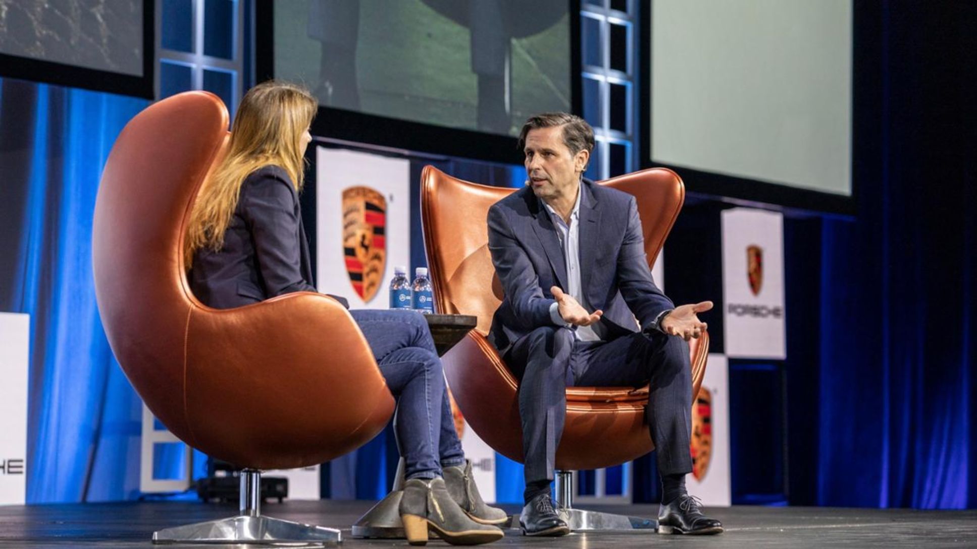 Klaus Zellmer speaking at AutoMobility LA, 2019, PCNA