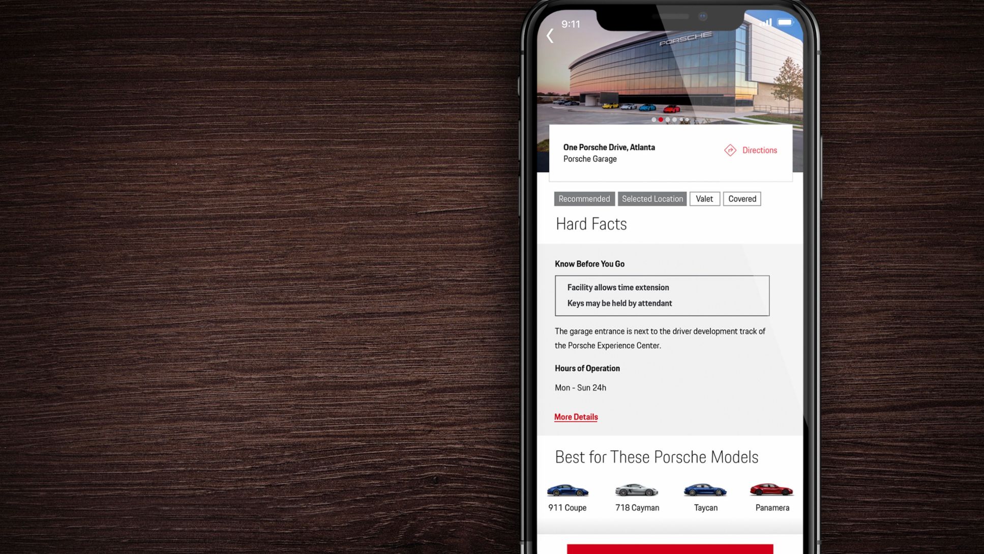 Porsche Parking Plus app, 2020, PCNA