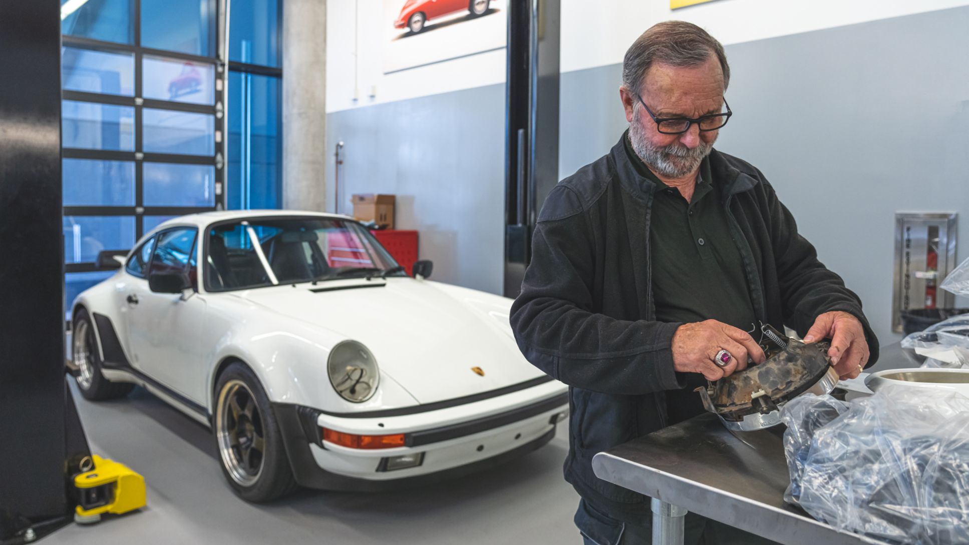 Jack Swint, Porsche Restoration Center, Atlanta, 2021, PCNA
