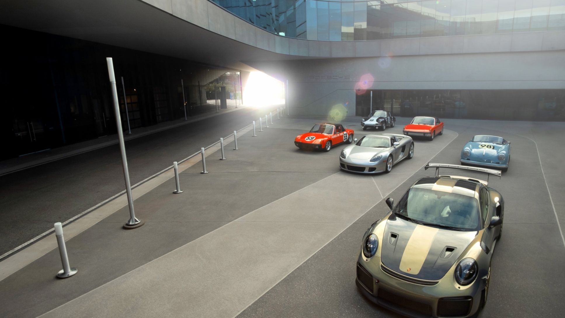 "Rooted in Racing" Heritage Gallery move-in day, Porsche Experience Center Atlanta, 2021, PCNA