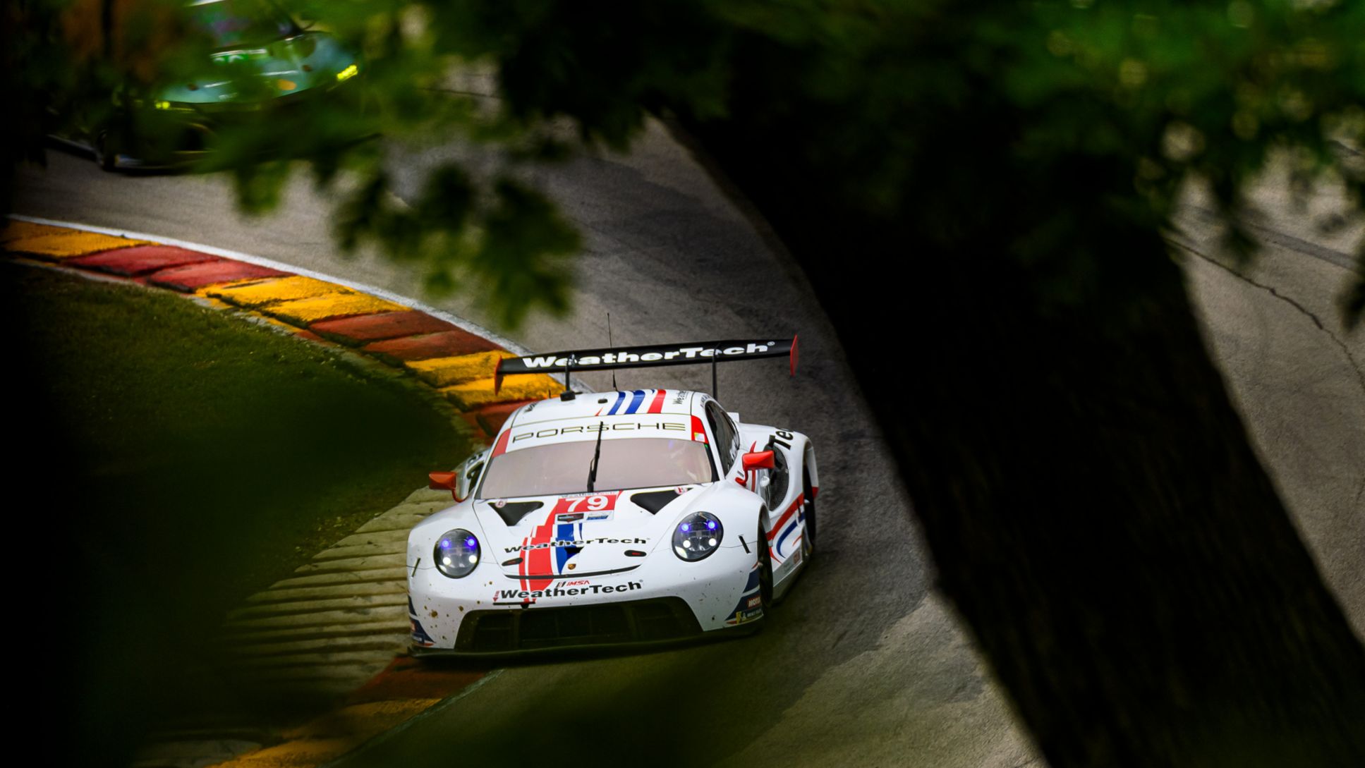 Porsche 911 RSR, WeatherTech Racing (#79), Matt Campbell (AUS), Cooper MacNeil (USA), Road America, 2021, PCNA