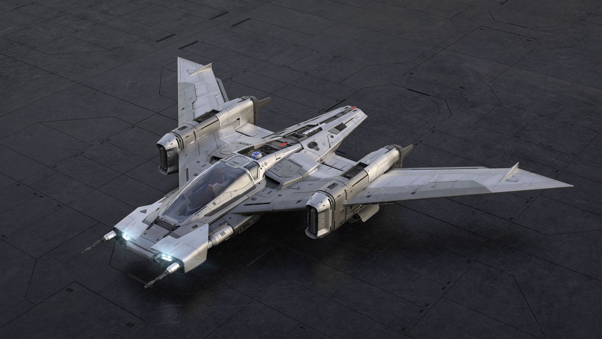Nave espacial Tri-Wing S-91x Pegasus Starfighter, Star Wars, 2019, Porsche AG