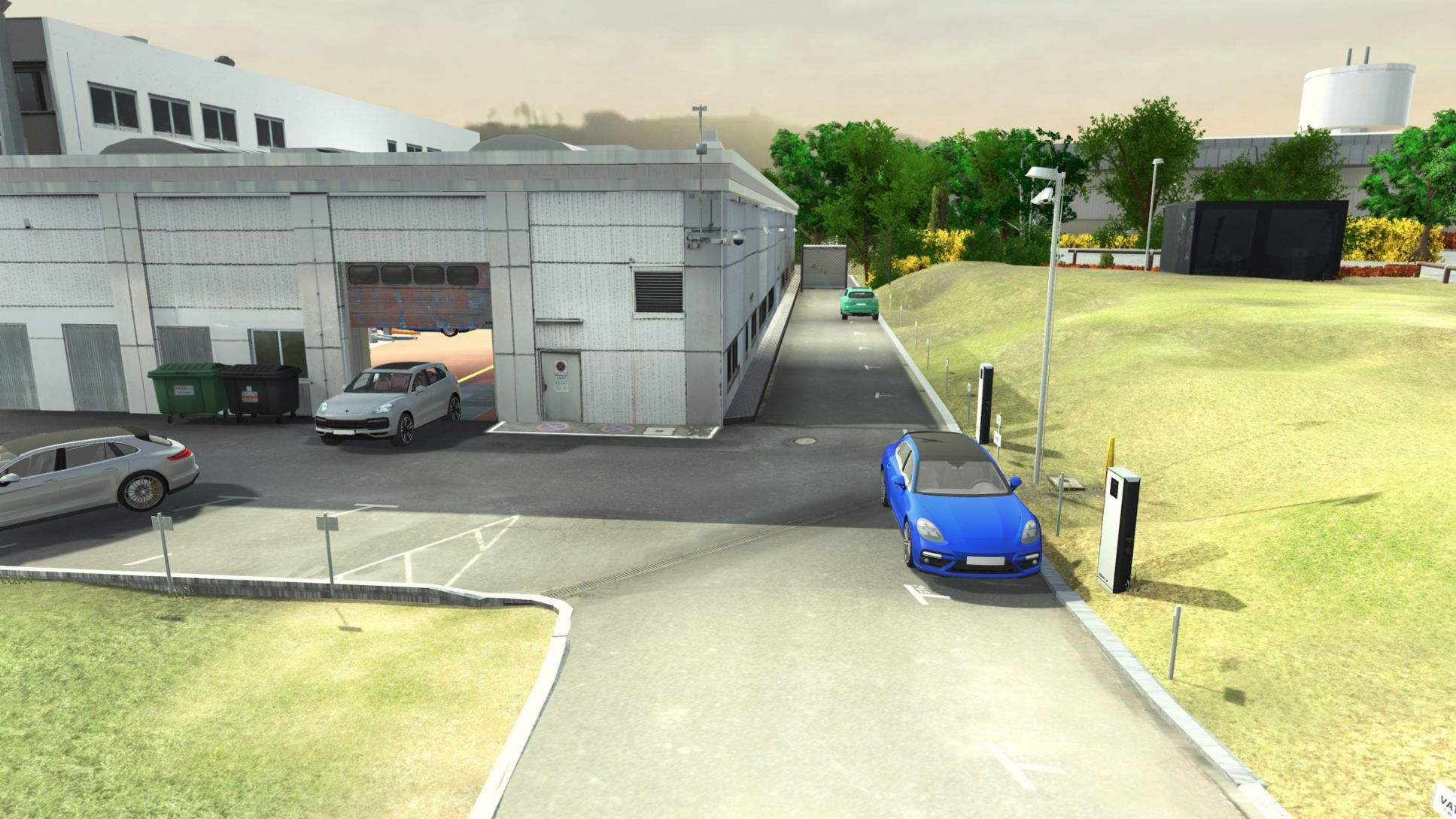 Виртуальное изображение территории сервисного центра, 2019, Porsche AG