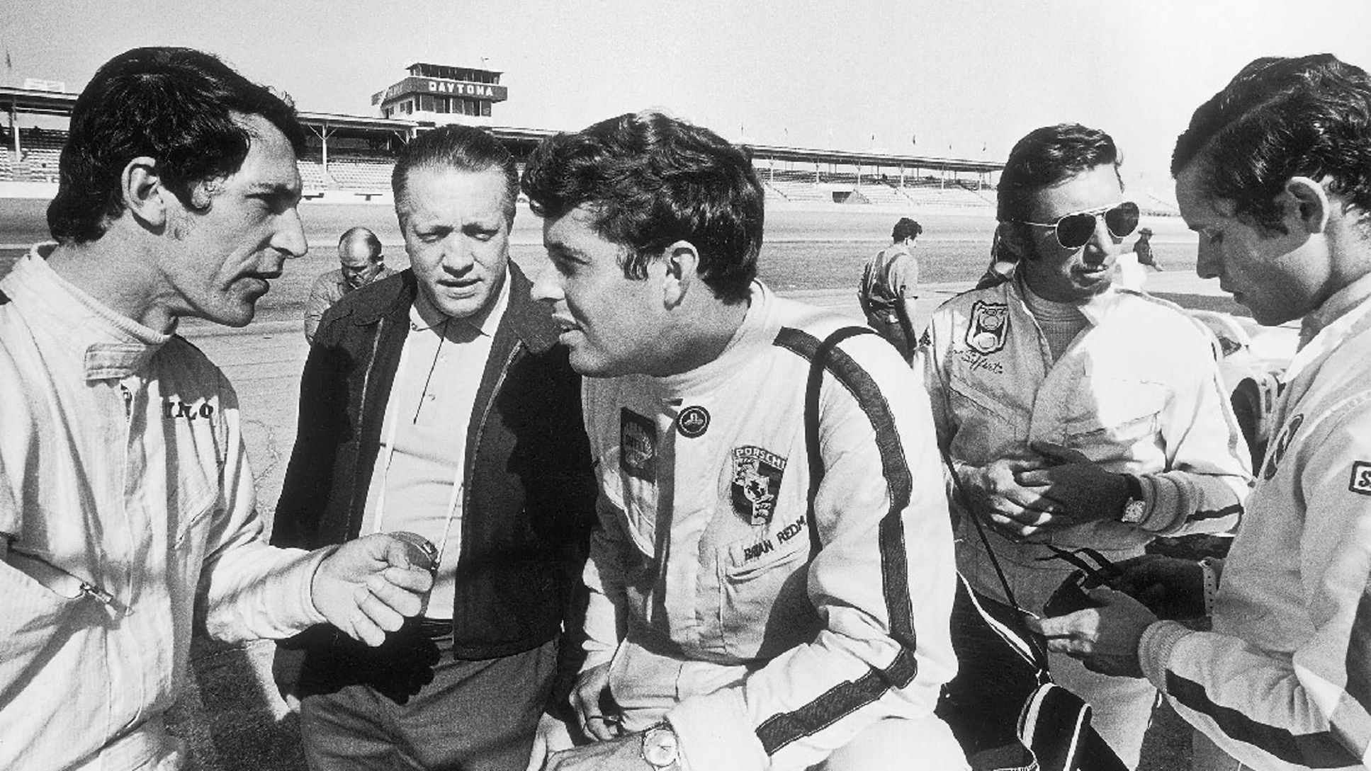 Vic Elford, Brian Redman, Jo Siffert, Jacky Ickx, Daytona, 1969, Porsche AG