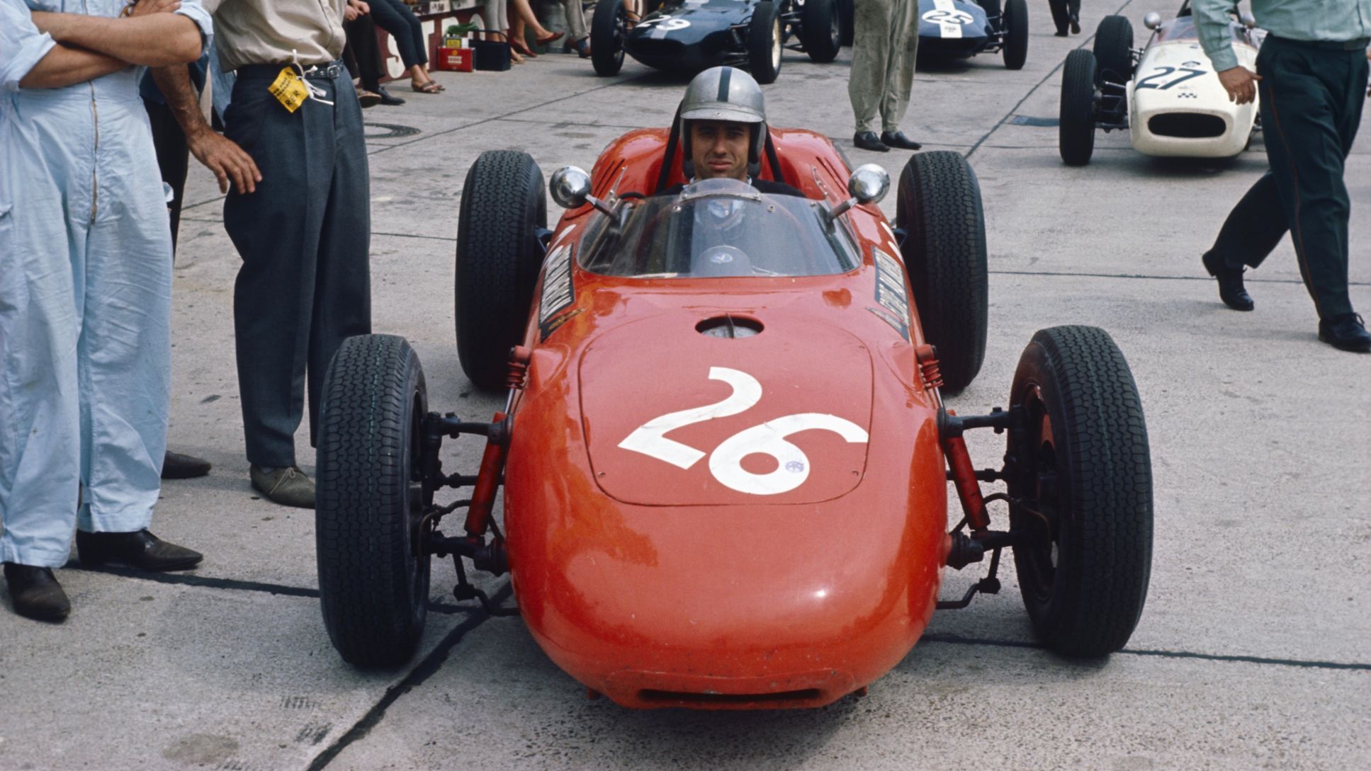 Gerhard Mitter, Porsche 718 Fórmula 2, Gran Premio de Alemania, Nürburgring, 1963, Porsche AG