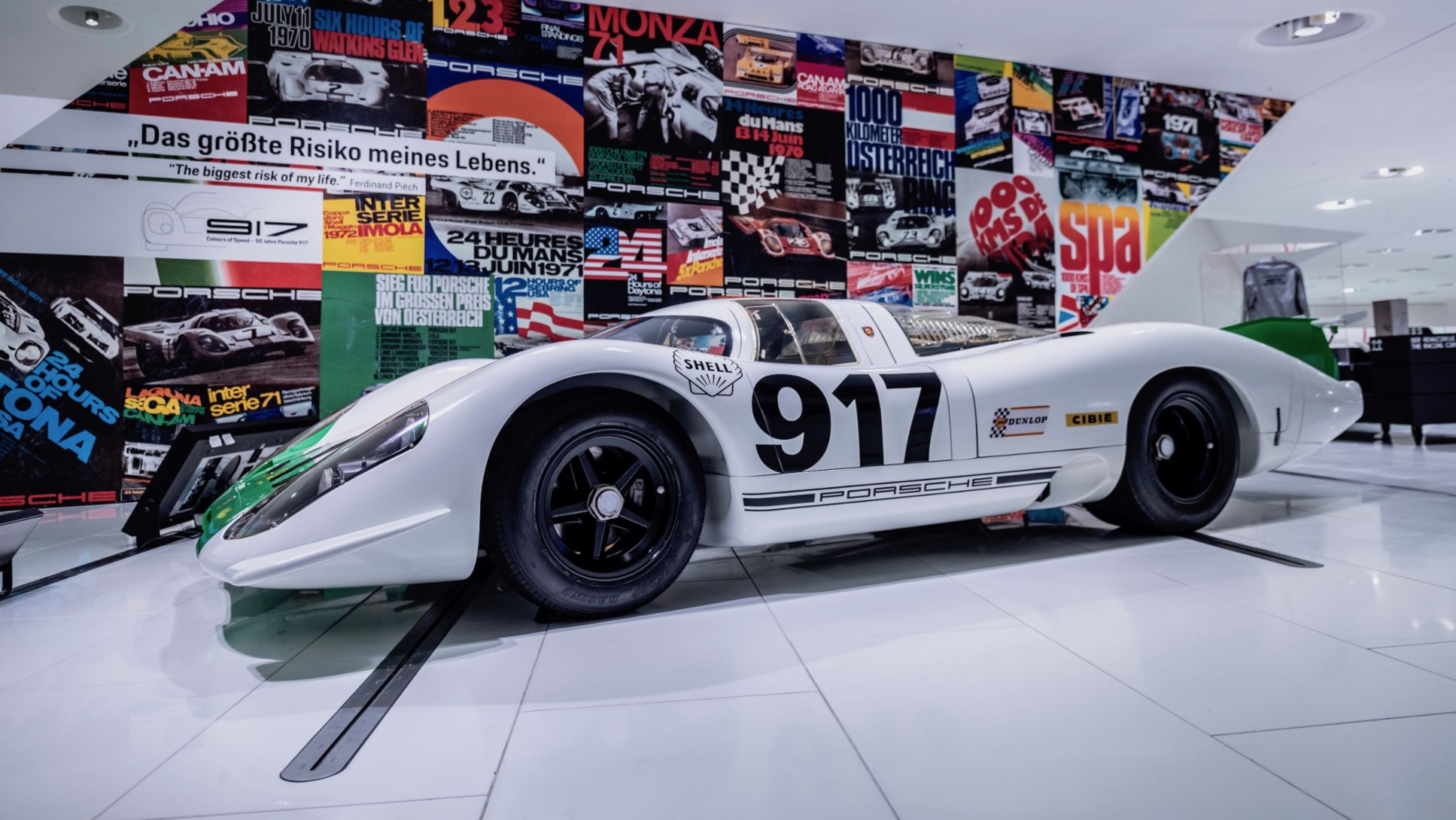 917-001, выставка «50 лет Porsche 917 – Colours of Speed», музей Porsche, 2019, Porsche AG
