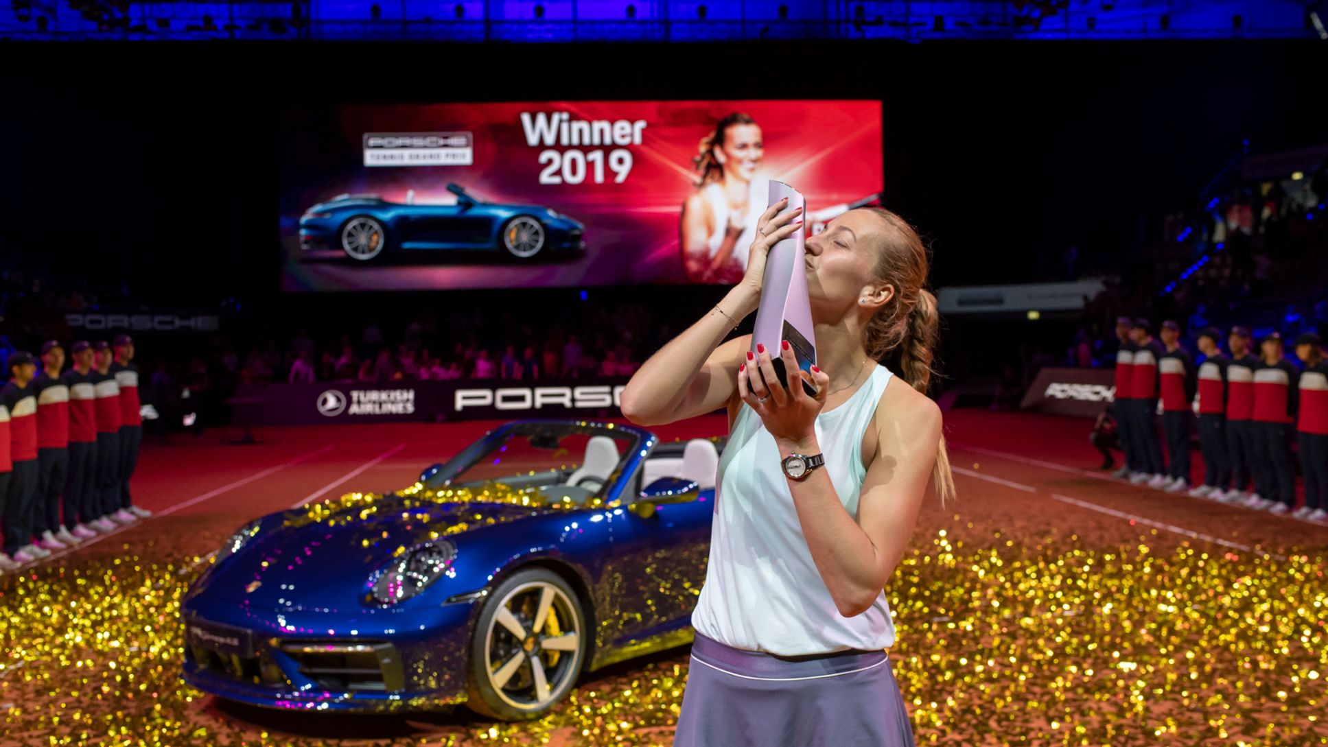 Petra Kvitova, 911 Carrera 4S Cabriolet, Porsche Tennis Grand Prix, Stuttgart, 2019, Porsche AG