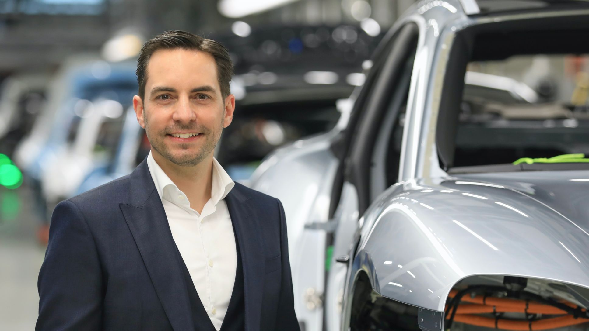 Jens Brücker, Vice president of the traditional plant at the headquarters in Zuffenhausen, 2020, Porsche AG