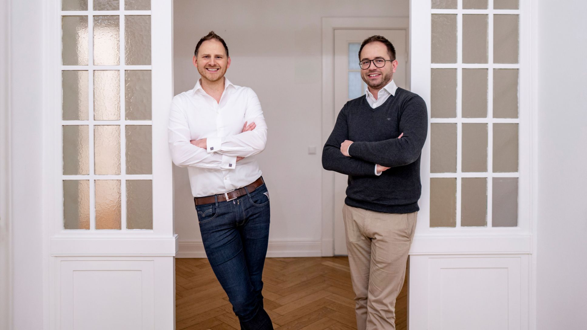 Henner Heistermann, CEO y fundador de Nitrobox, Sven Grimminger, CTO y cofundador (i-d), 2020, Porsche AG