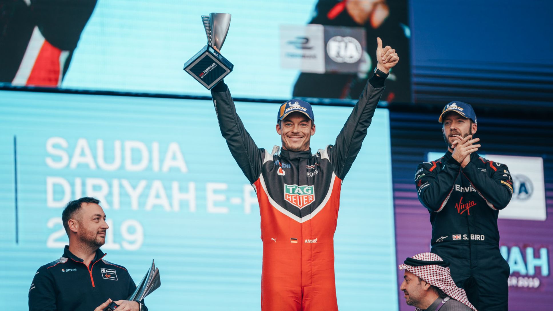 André Lotterer, Diriyah E-Prix, primera prueba del Campeonato de Fórmula E ABB FIA 2019/2020, 2019, Porsche AG