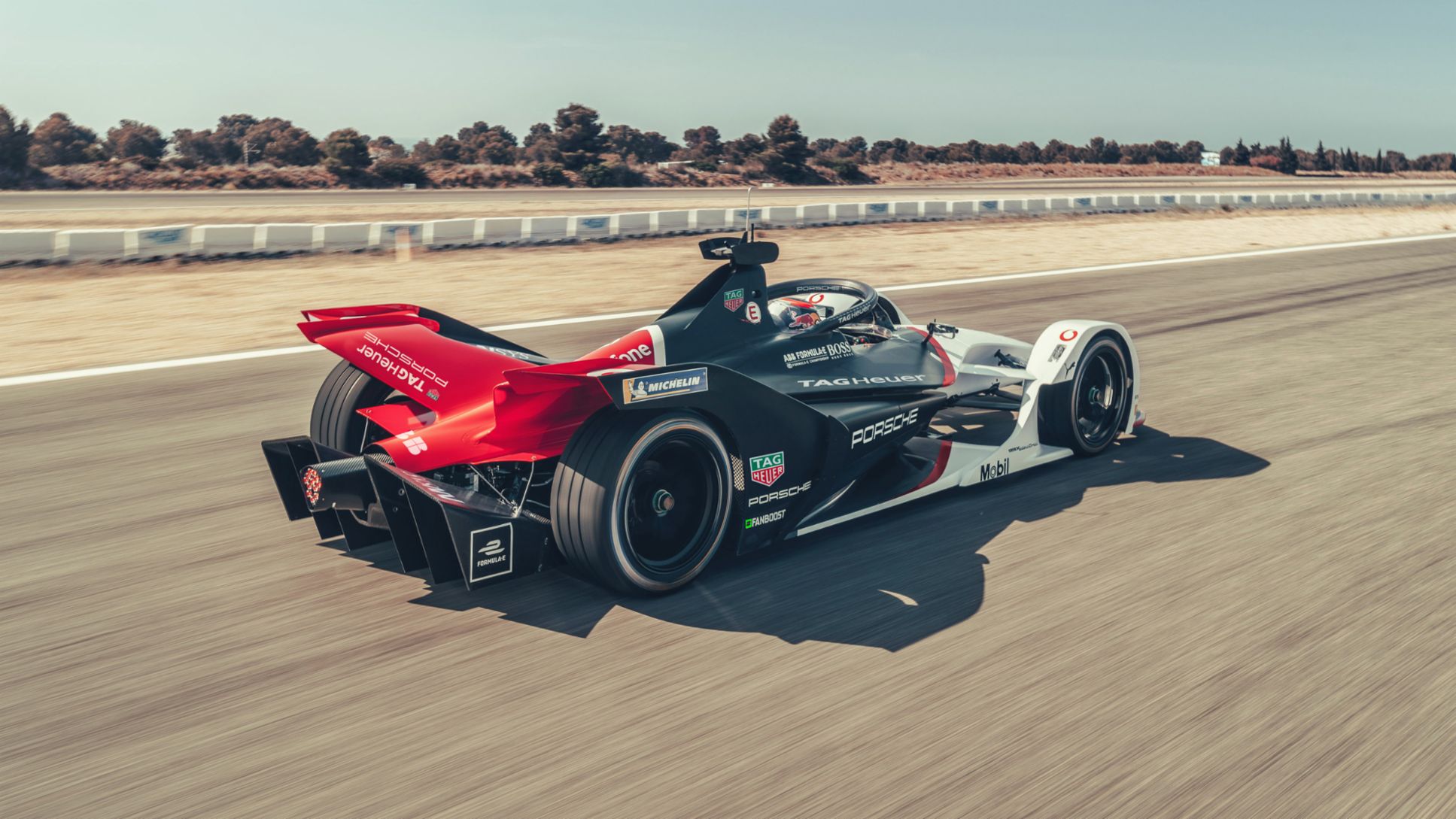 porsche vehicle in formula e race