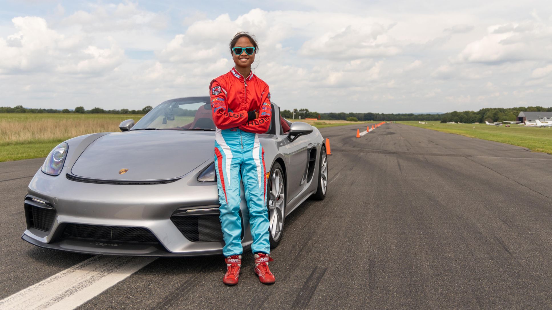 Chloe Chambers, 718 Spyder, Neuer Guinness-Weltrekord™, 2020, Porsche AG