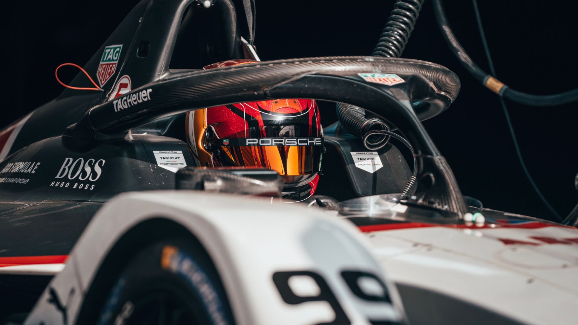 99X Electric (nº 99), Pascal Wehrlein, Fórmula E, E-Prix de Diriyah, carrera 2, 2021, Porsche AG