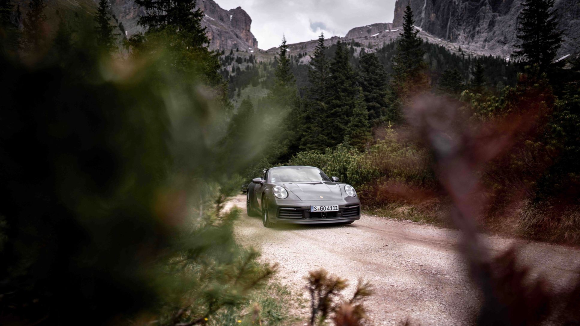 911 Carrera S Cabriolet, 2021, Sella Ronda, Dolomites, Italy