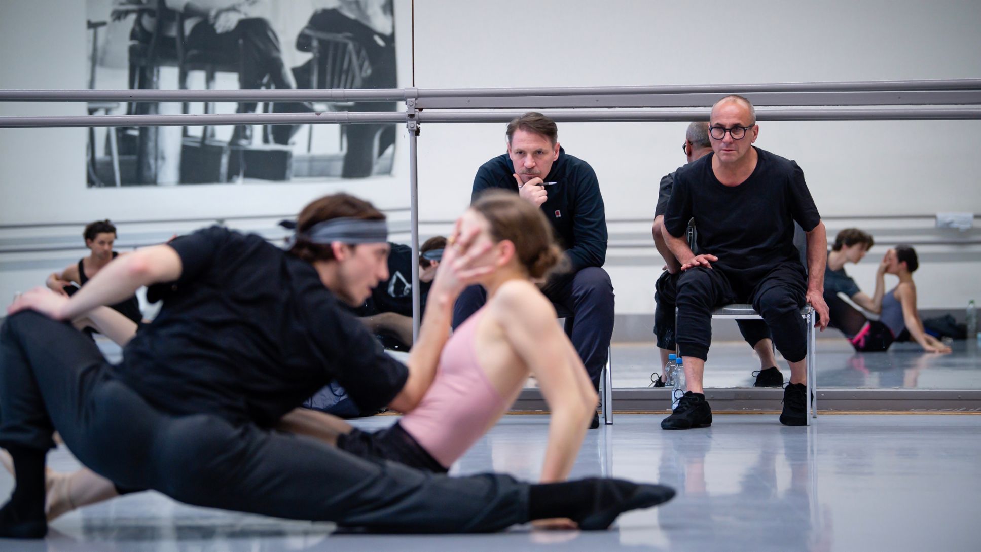 Rehearsals for Mauro Bigonzetti's world premiere, Stuttgart Ballet, 2021, Porsche AG