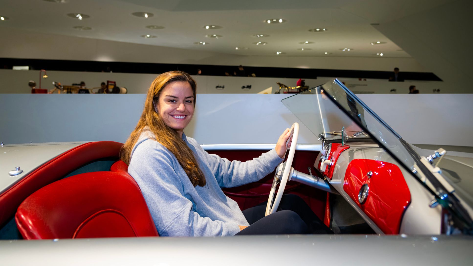 Maria Sakkari visits the Porsche Museum, Germany, 2022, Porsche AG