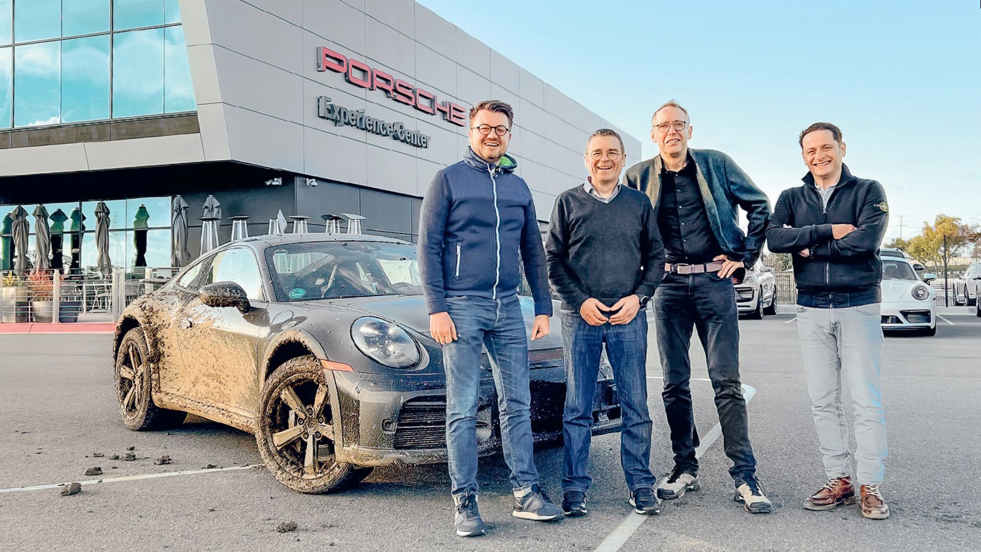 Christian Friedl, Dr. Peter Schäfer, Dirk Lappe, Dr. Nazif Mehmet Yazici, Porsche 911 Dakar, 2023, Porsche AG