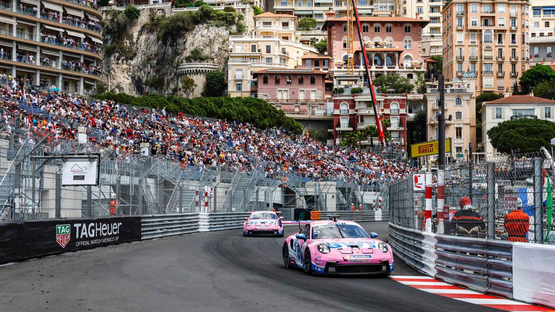 Porsche 911 GT3 Cup, Dylan Pereira (#5), Porsche Mobil 1 Supercup, Fórmula 1 carrera en Montecarlo (Mónaco), 2023, Porsche AG
