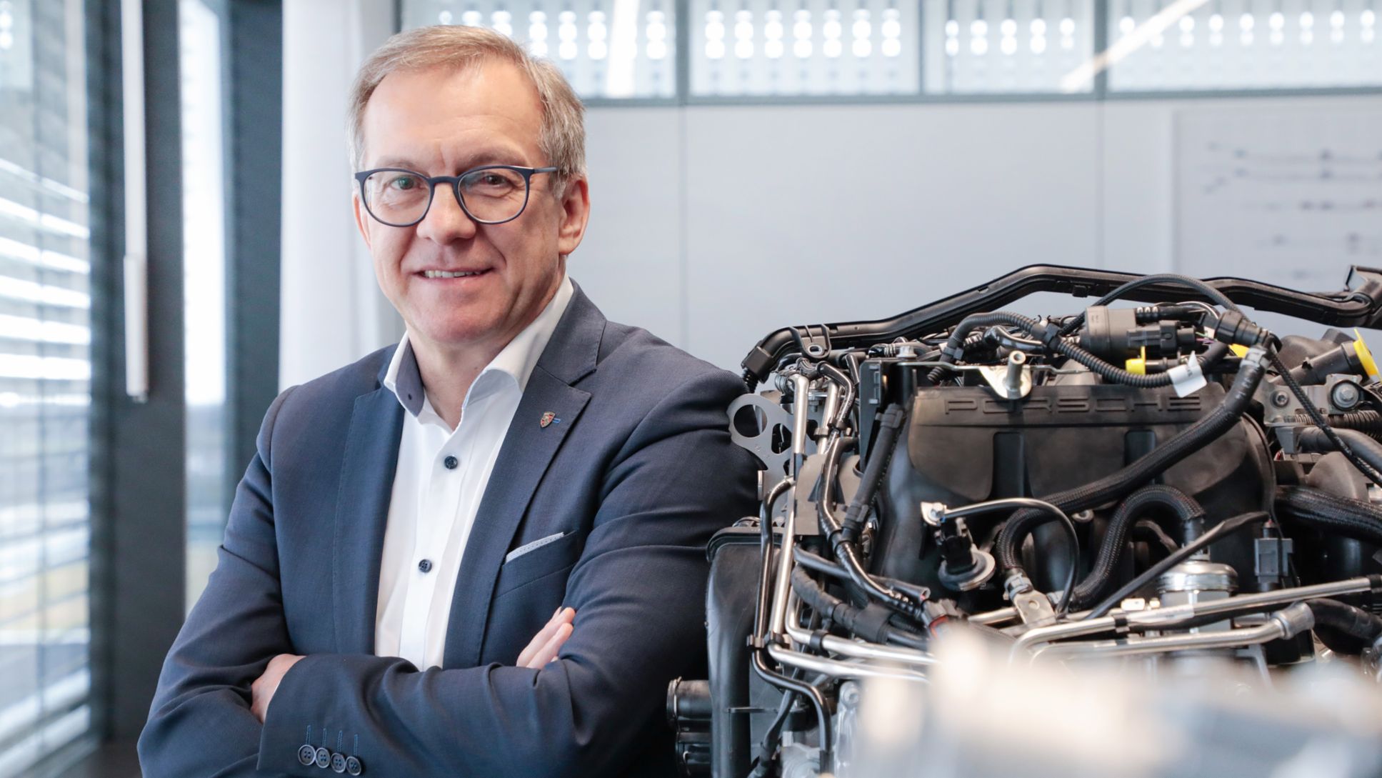 Karl Dums, jefe del departamento de Desarrollo Avanzado de Propulsión y Estrategia Agregada, 2023, Porsche AG