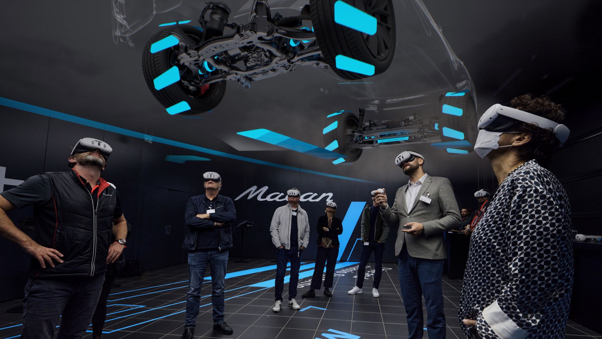Realidad mixta, presentación del Porsche Macan, 2024, Porsche AG