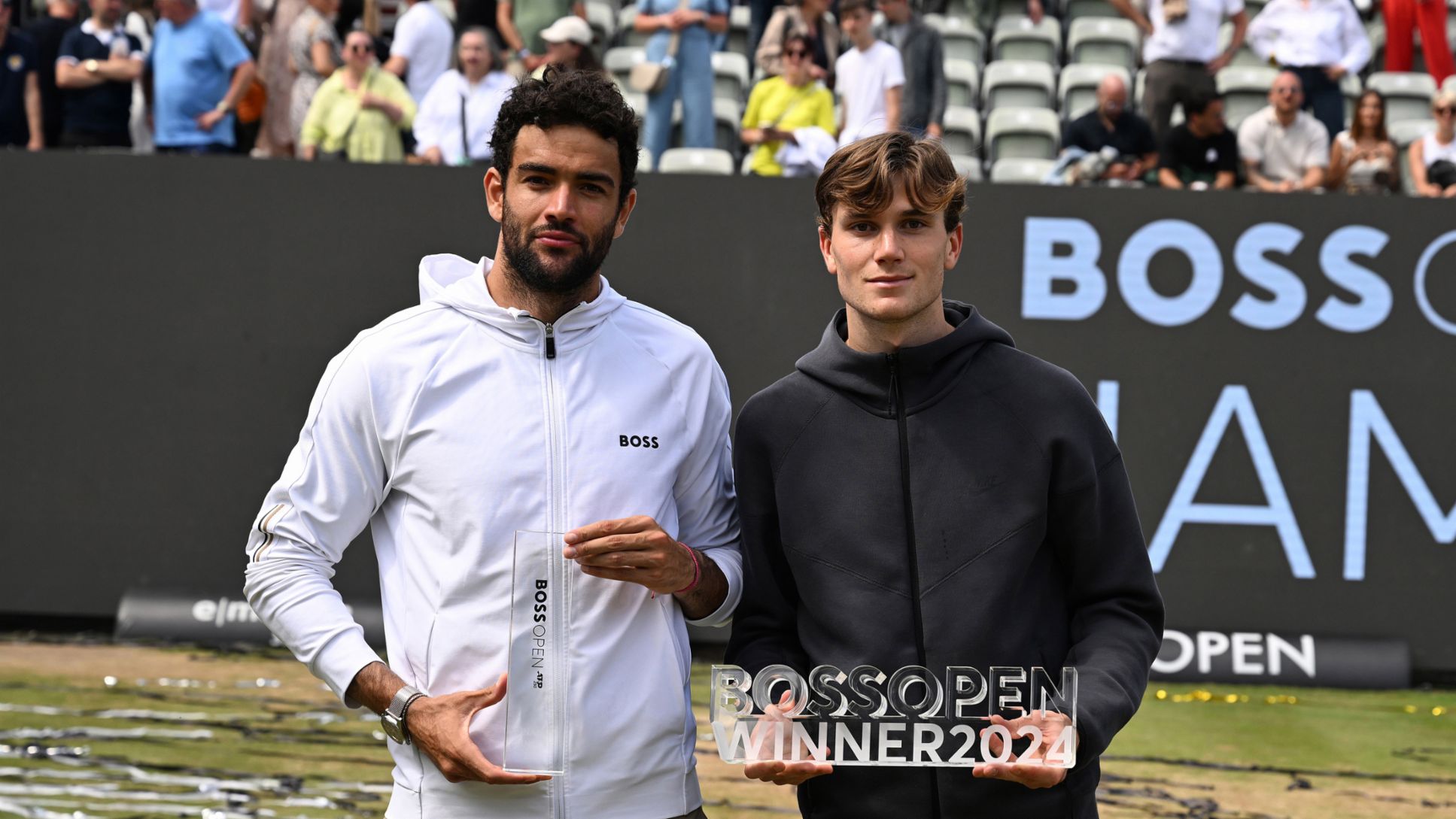 Matteo Berrettini, Finalist, Jack Draper, Gewinner der BOSS Open, l-r, BOSS OPEN, 2024, Porsche AG