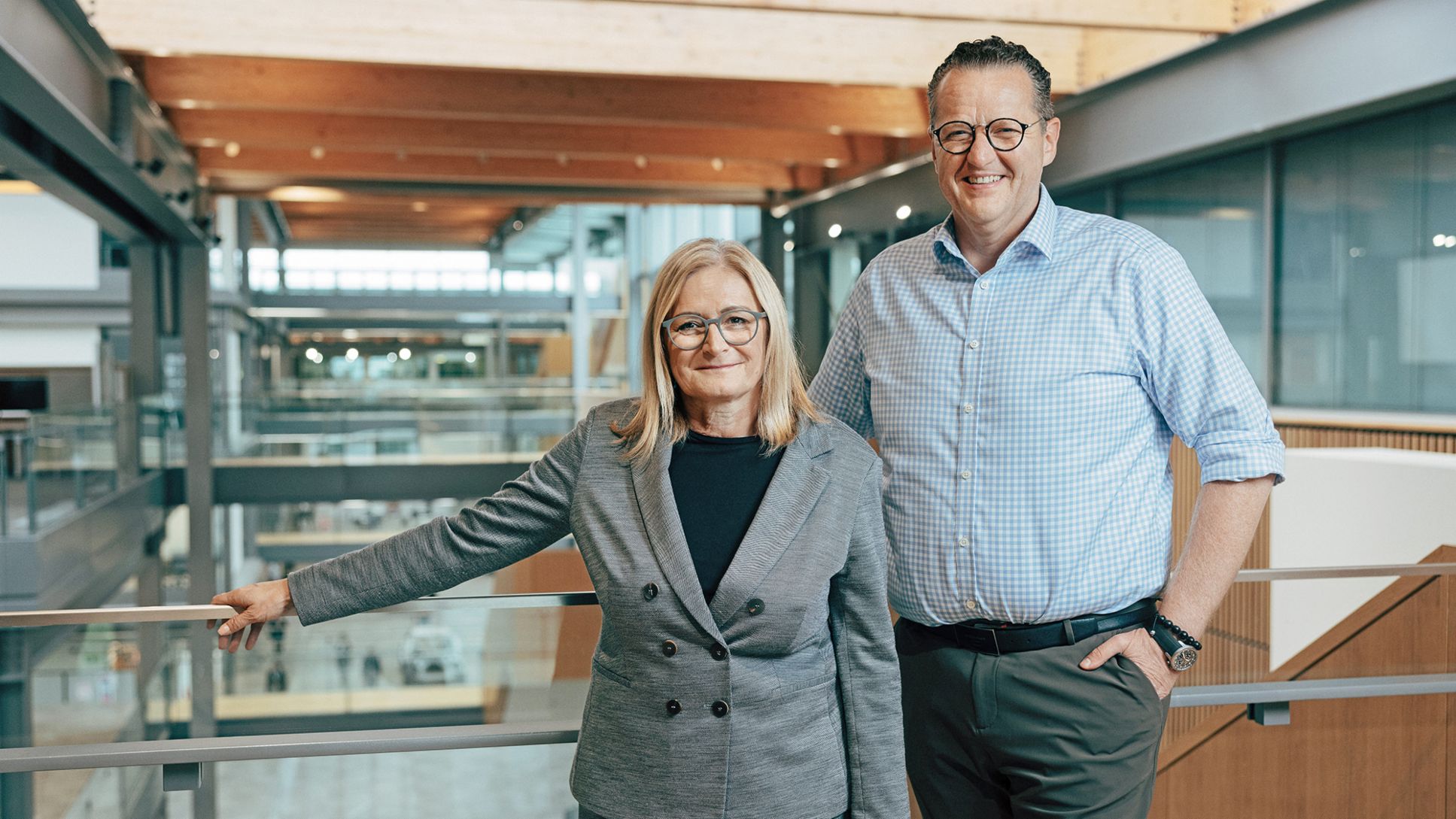 Barbara Bergmeier, Executive Director of Industrial Operations, Dr. Heiko Gierhardt, Director Material Fulfilment at Jaguar Land Rover, Gaydon, United Kingdom, 2025, Porsche Consulting GmbH