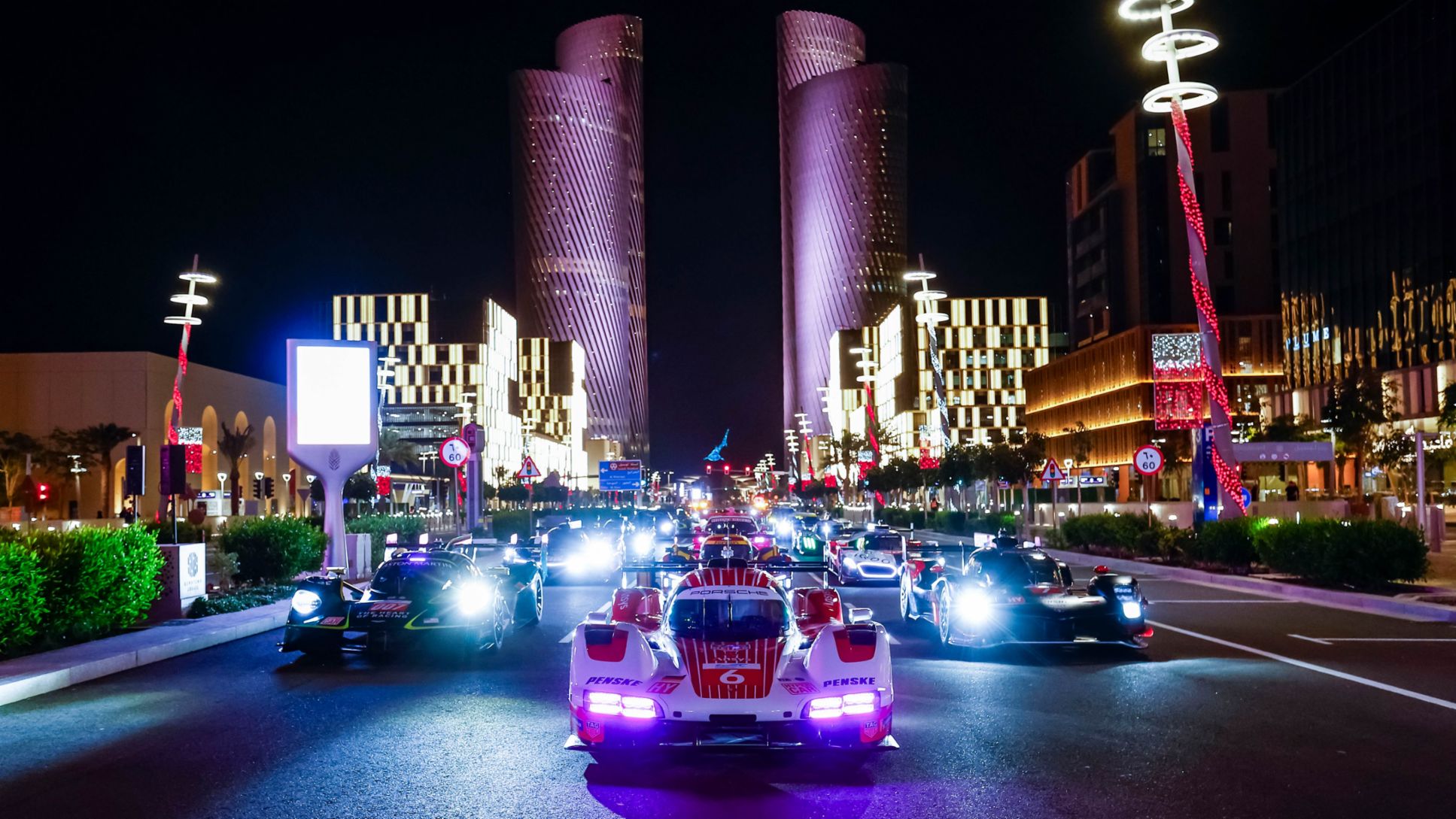 Matt Campbell (AUS), Kévin Estre (FRA), Laurens Vanthoor (BEL), Porsche Penske Motorsport (#6), Porsche 963, WEC, Katar, 2025, Porsche AG