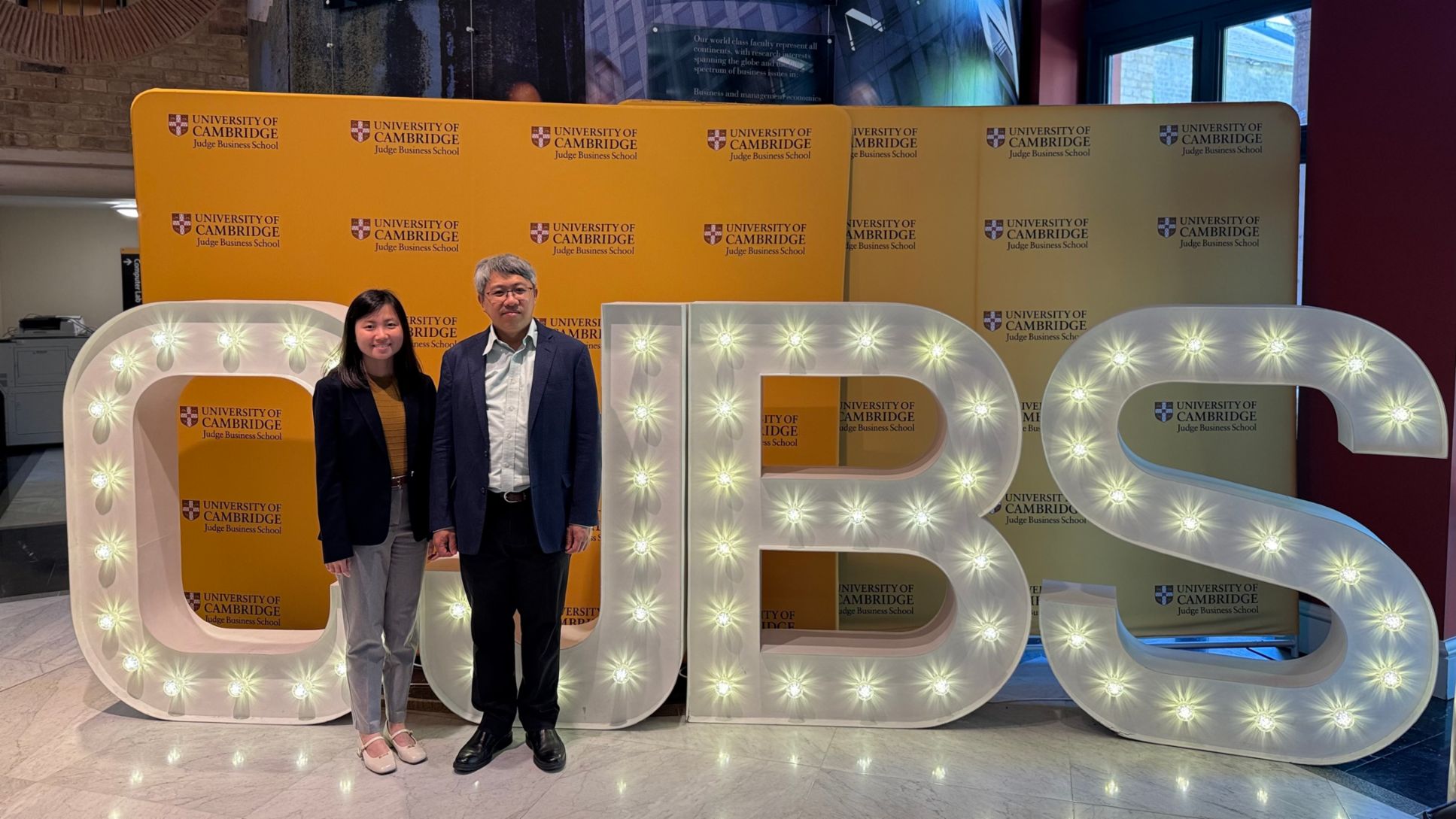 Tai Kee, Dr. Adrian Yeo, l-r, Atera Water, Ignite-Programm der Judge Business School der Universität Cambridge in England, 2025, Porsche AG