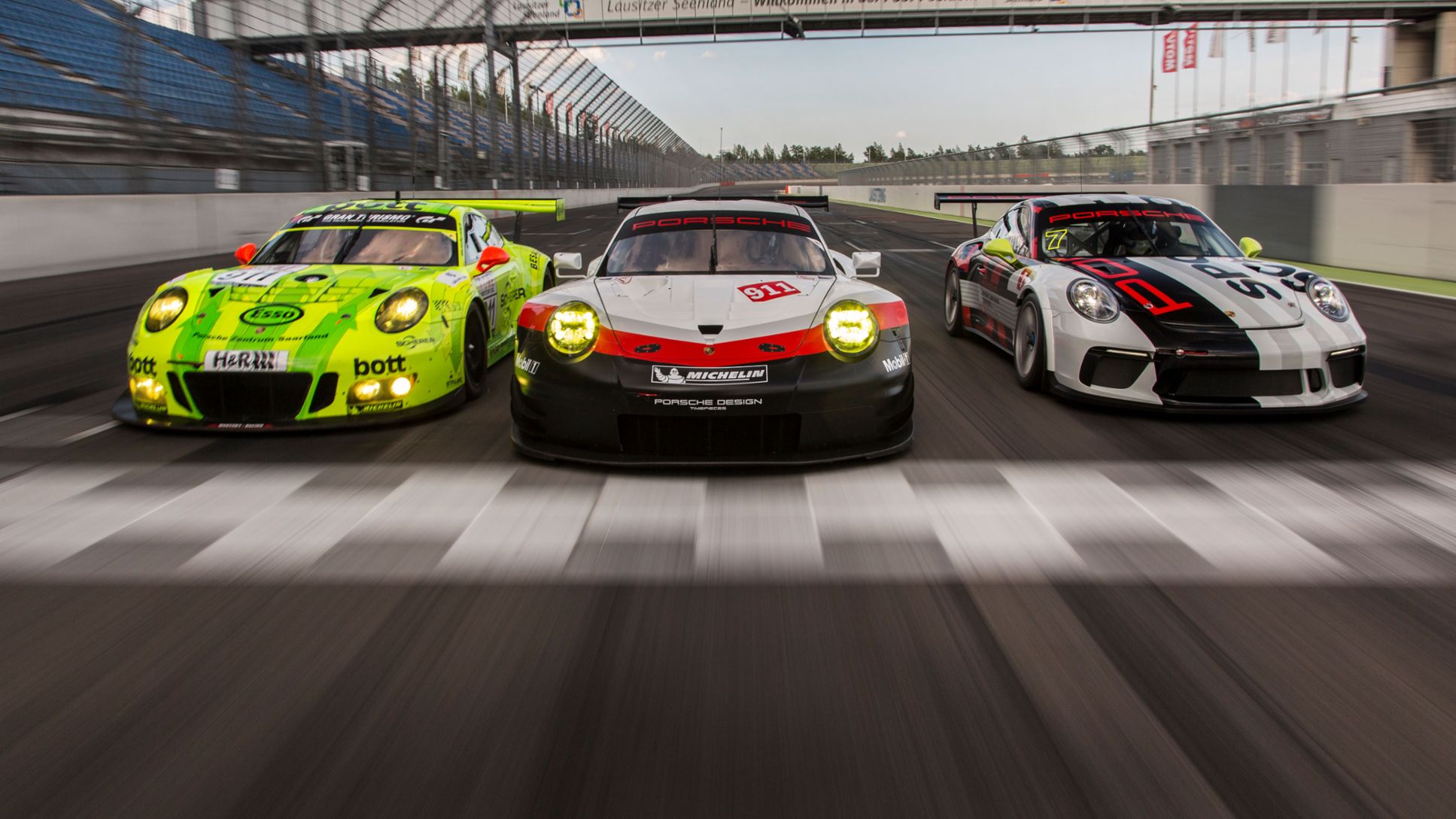 911 GT3 R, 911 RSR, 911 GT3, Porsche Motorsport Tracktest, 2017, Posche AG