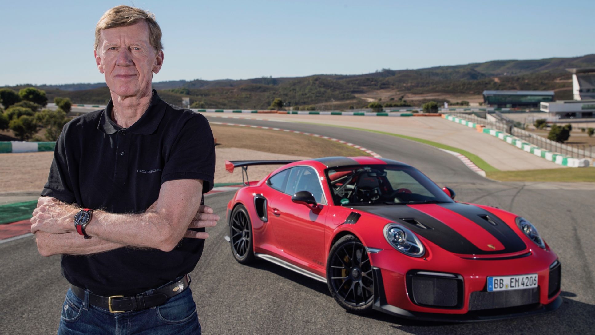 Walter Röhrl, Porsche-Markenbotschafter, 911 GT2 RS press test, Portimão, Portugal, 2017, Porsche AG