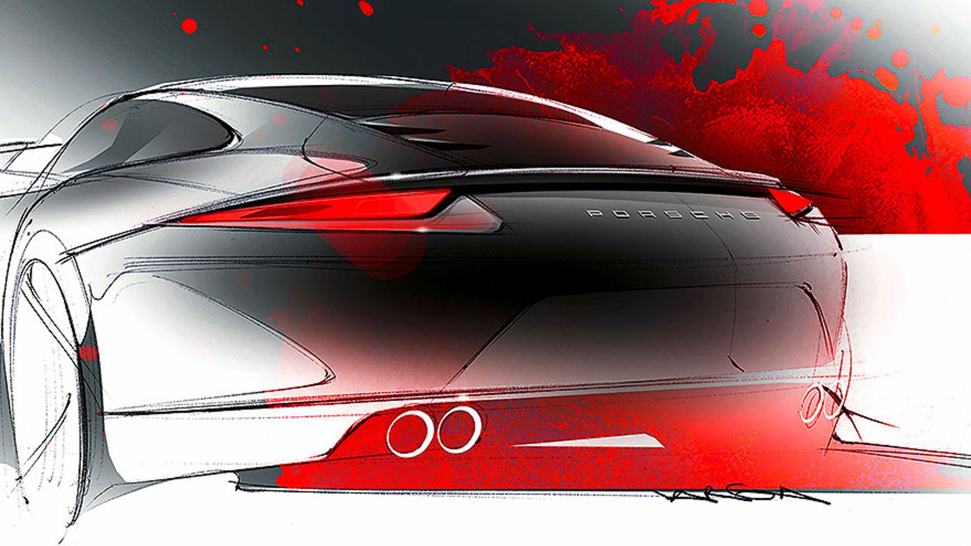 911 Carrera, design sketch, 2014, Porsche AG