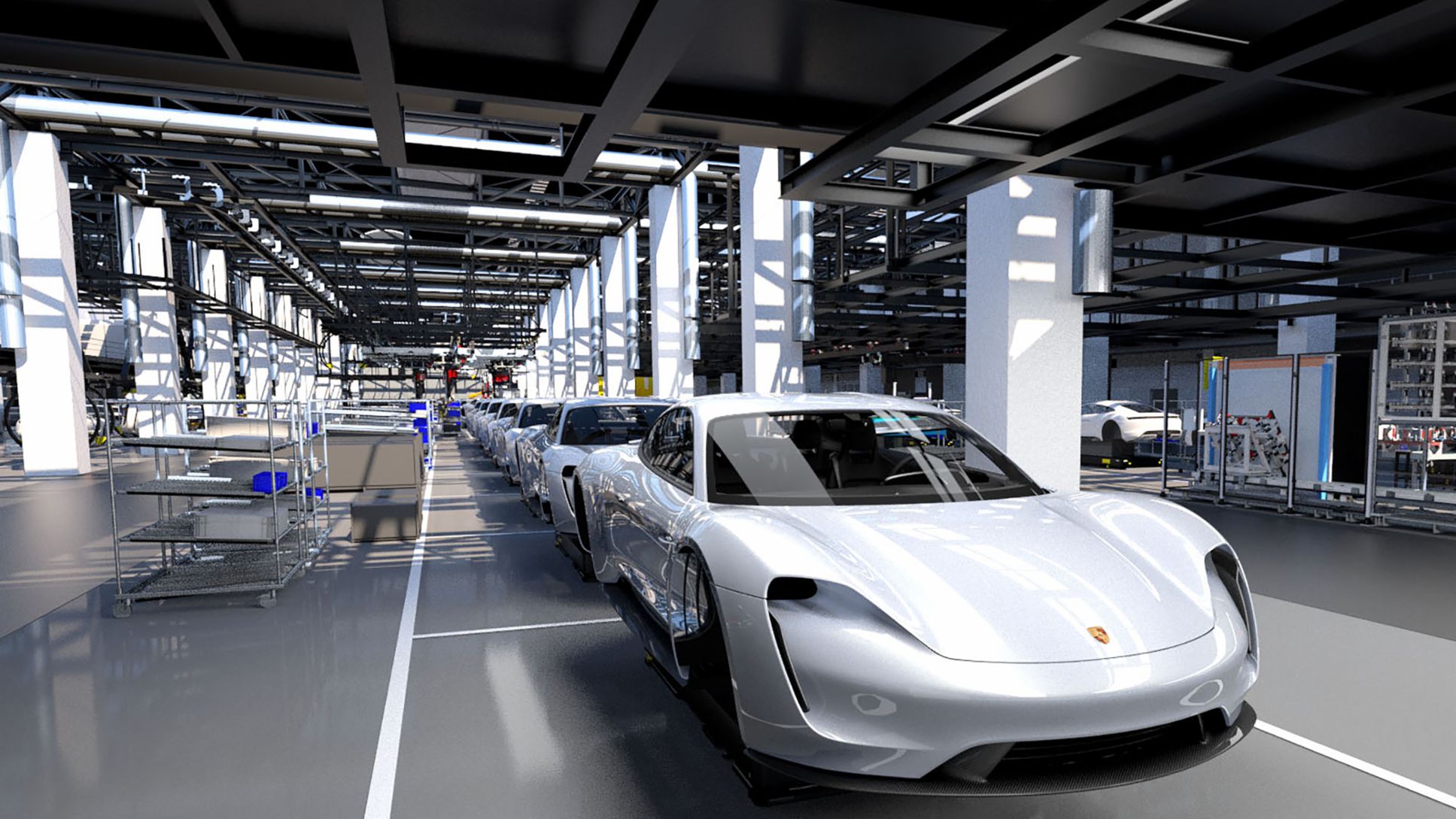 Insights into Porsche production 4.0, 2018, Porsche AG
