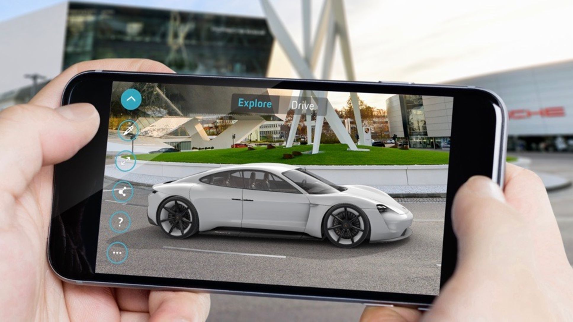 Mission E Augmented Reality app, 2018, Porsche AG