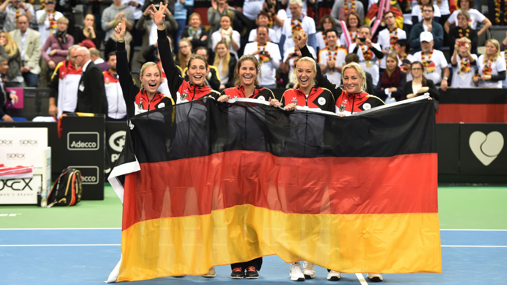 Porsche Team Deutschland, Fed-Cup-Halbfinale, Stuttgart, 2015, Porsche AG
