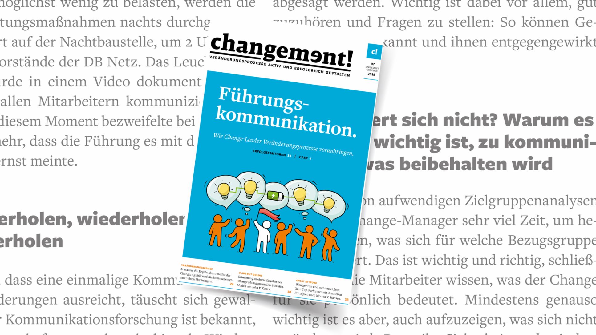 Fachmagazin „changement!“, 2018, Porsche AG