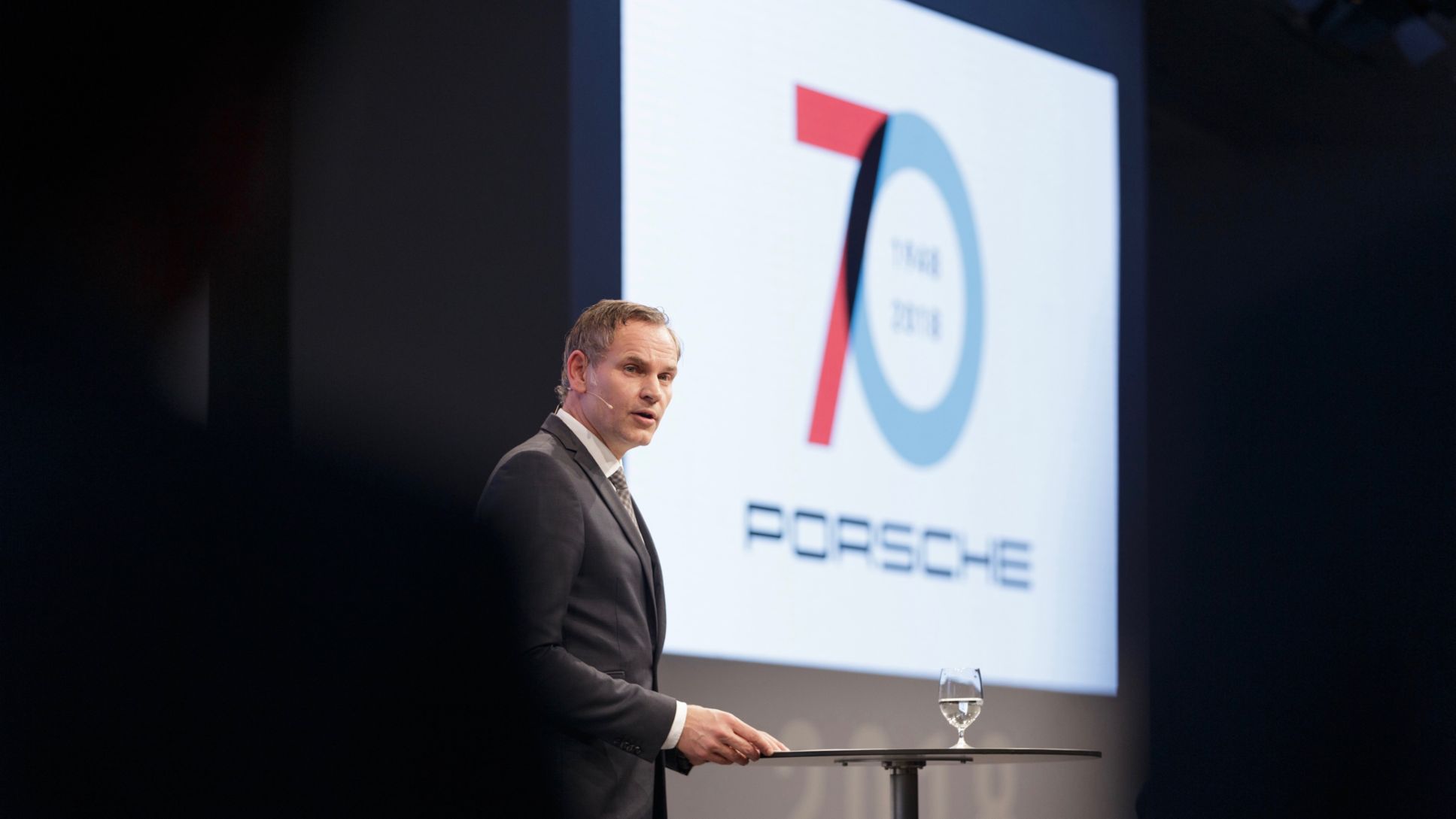 Oliver Blume, Chairman of the Executive Board at Porsche AG, New Year Reception, Porsche Museum, 2018, Porsche AG