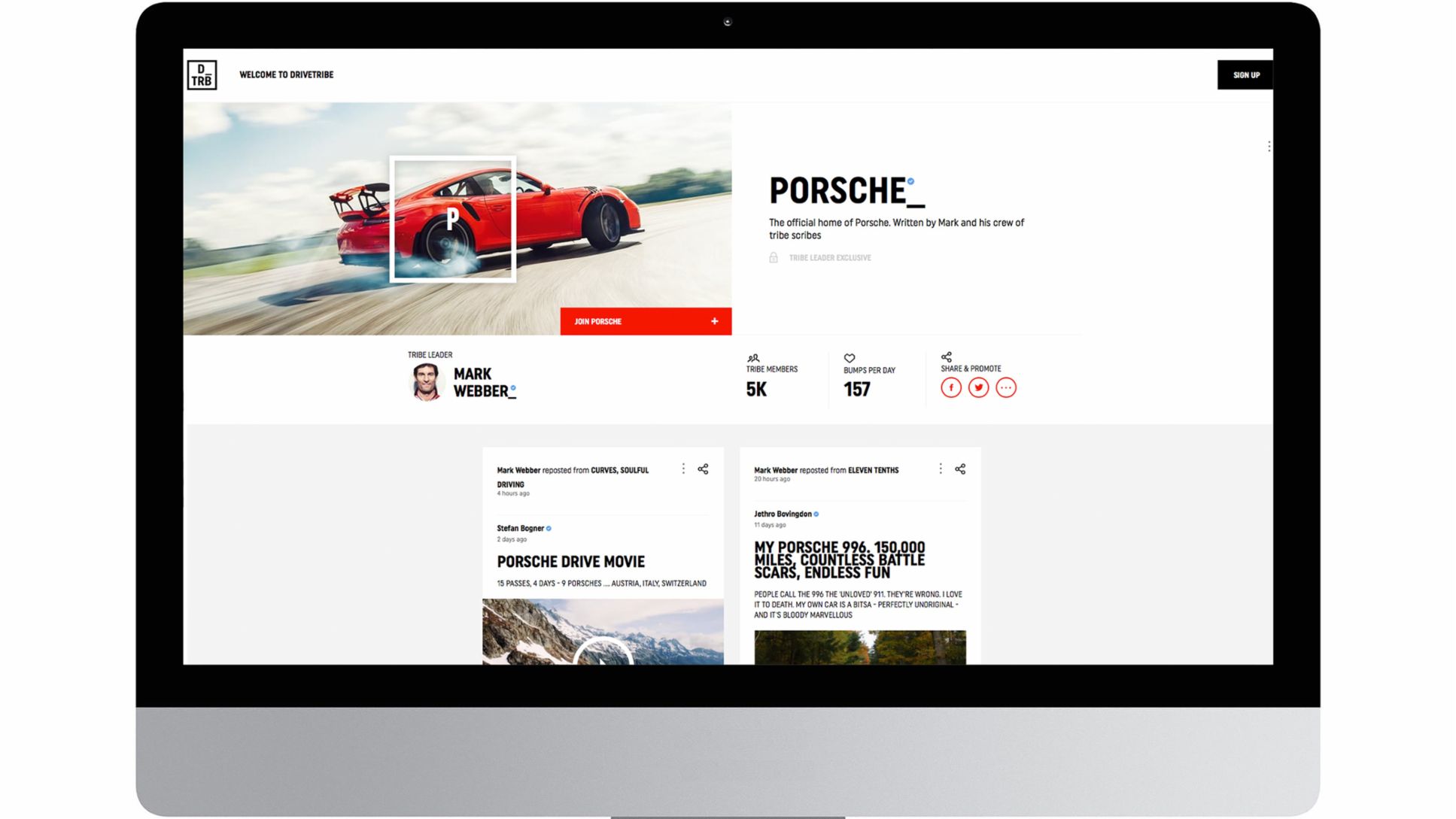 Porsche channel, DriveTribe, 2016, Porsche AG