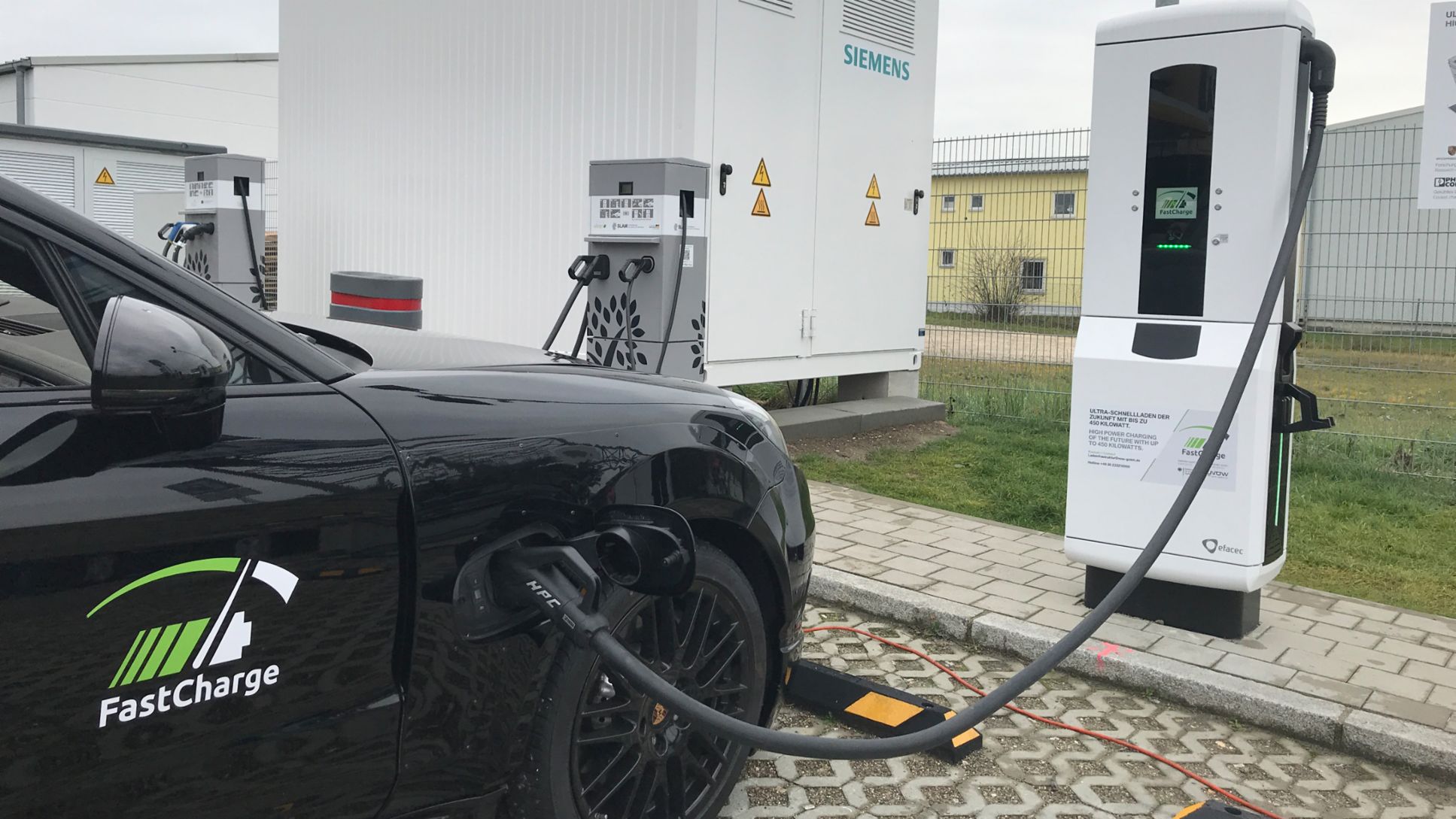 FastCharge, prototype for a charging station, Jettingen-Scheppach, 2018, Porsche AG