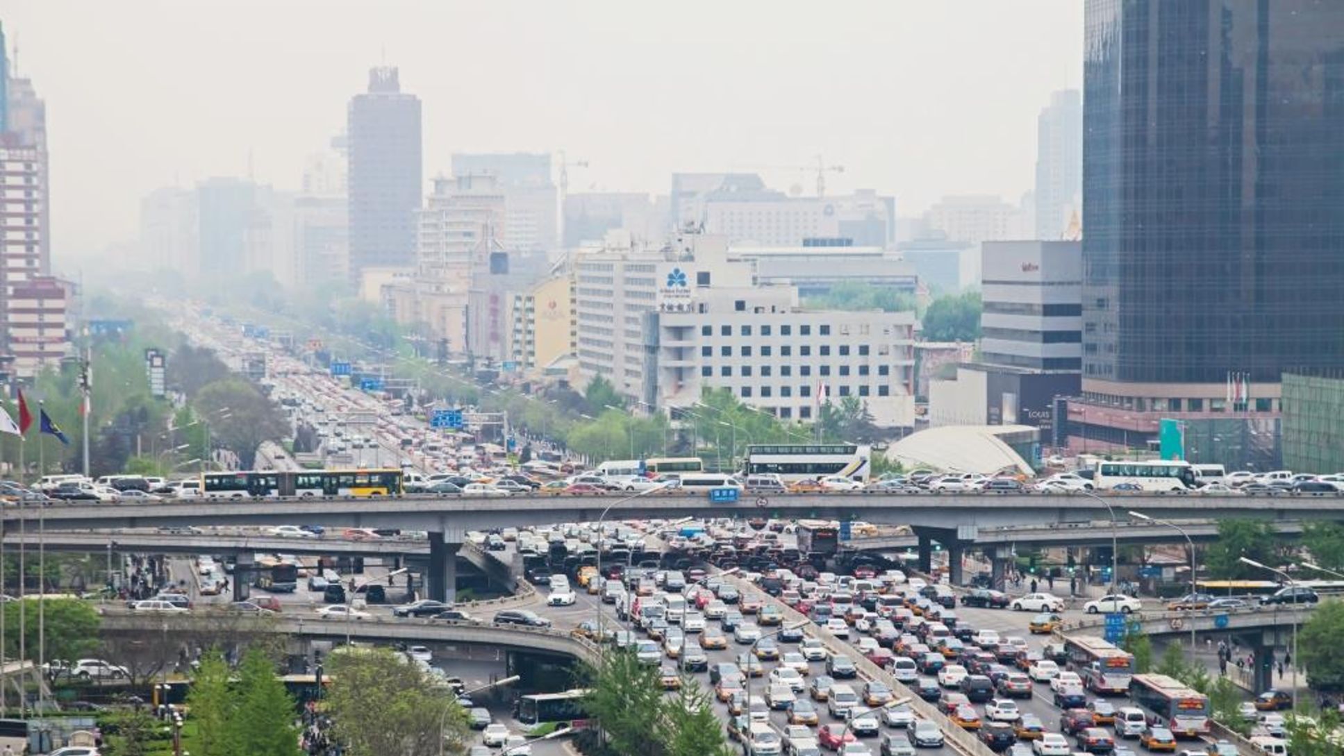 Traffic jam in Peking, China, 2016, Porsche AG