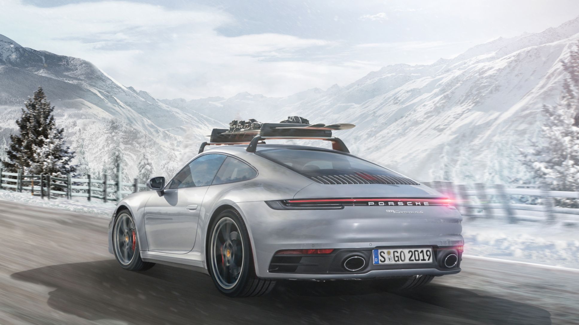 911 Carrera 4S, Frohe Weihnachten, 2018, Porsche AG