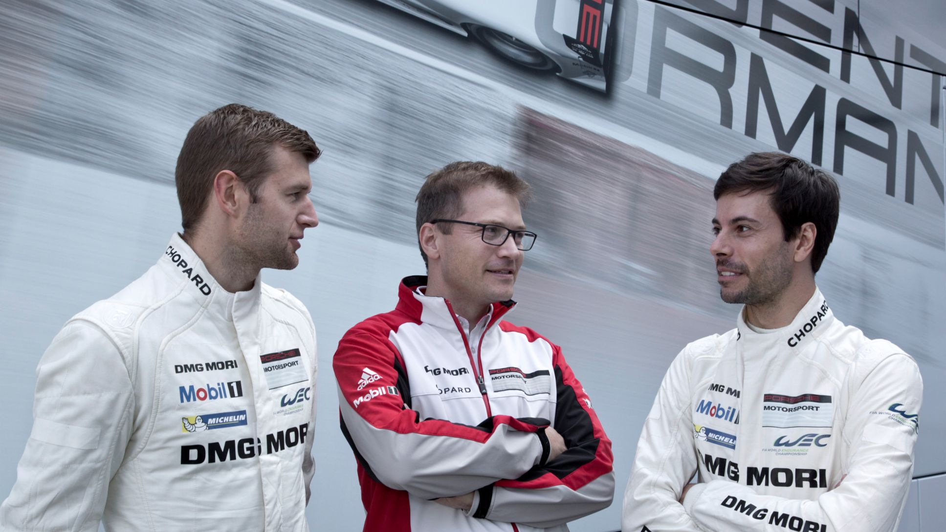 Michael Christensen, Andreas Seidl, Frédéric Makowiecki (l-r)