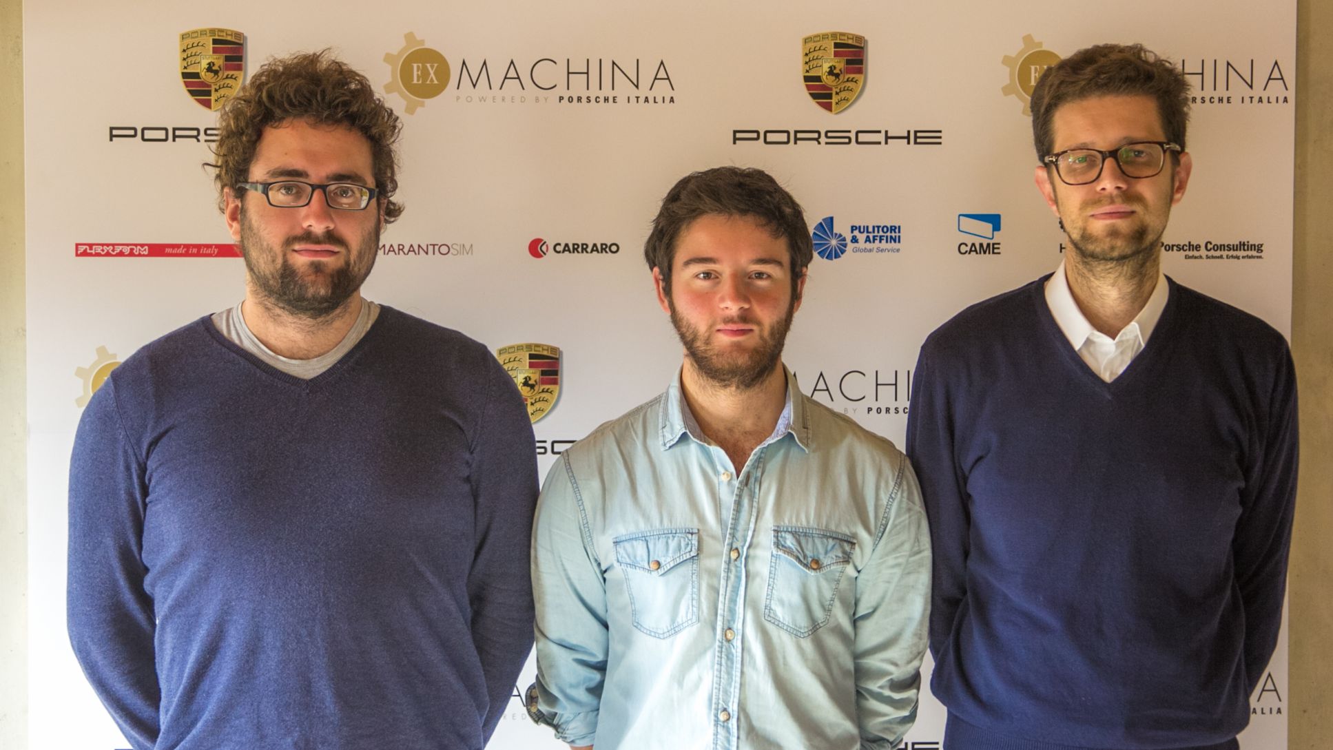 ExLab, da sinistra Giovanni, Gabriele e Alessio